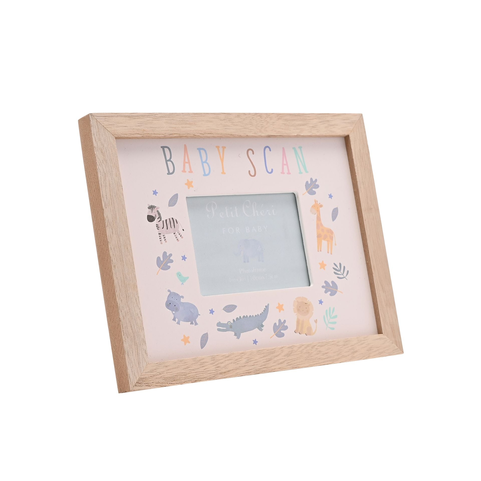 Petit Cheri Animal Border Baby Scan Frame 4" x 3"