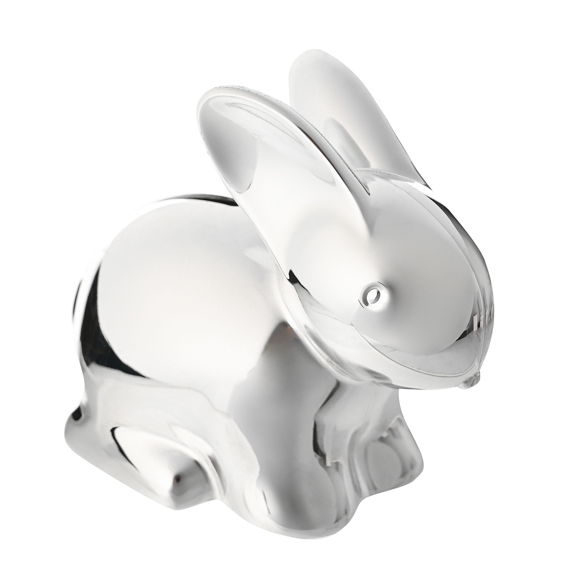 Bambino Silver Plated Rabbit Money Box