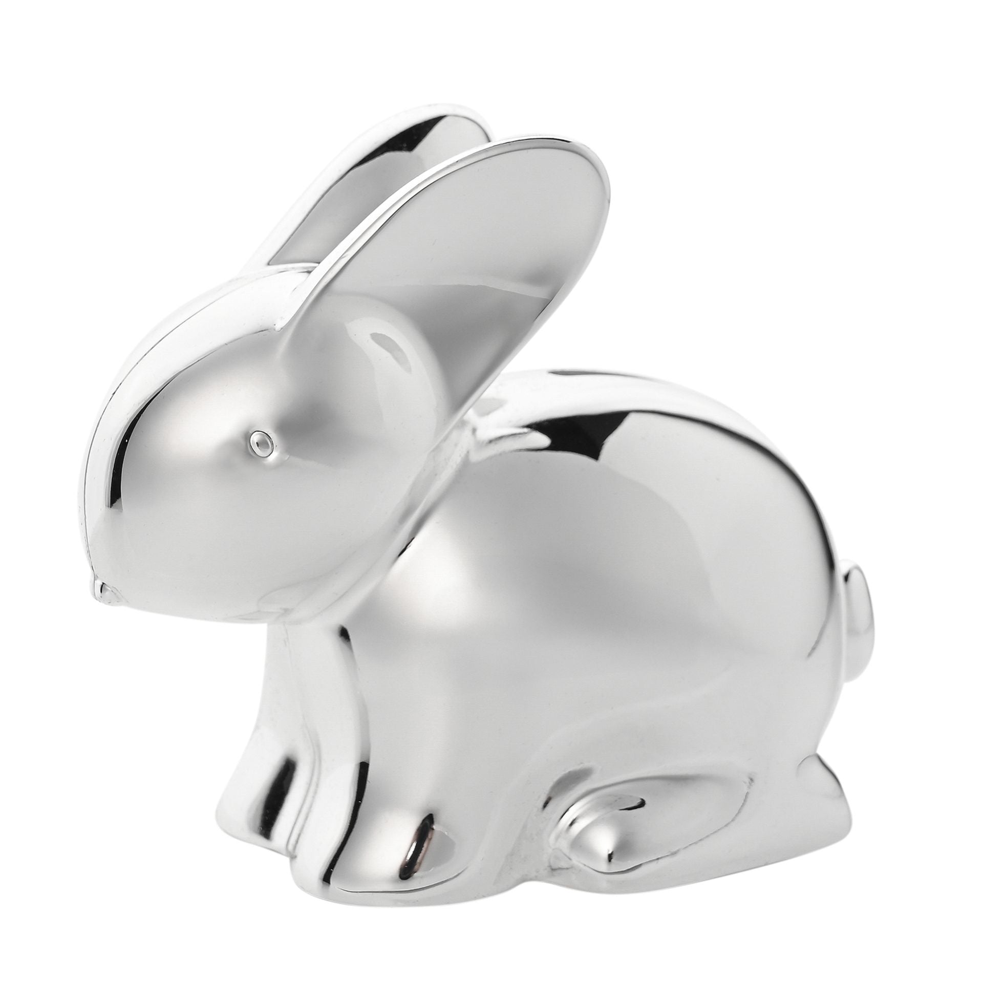 Bambino Silver Plated Rabbit Money Box