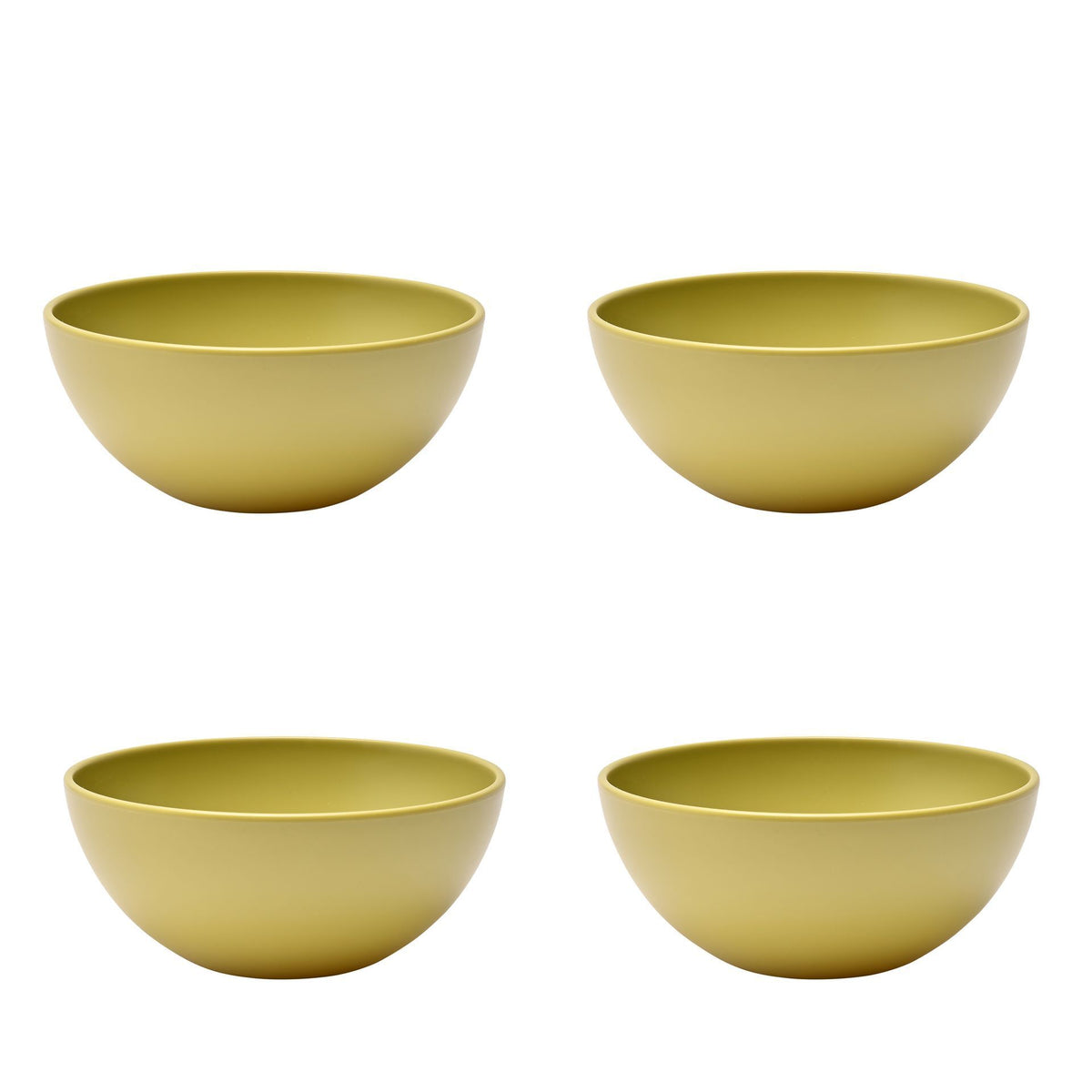Country Living Set of 4 RPET Bowls - 15cm Olive Green