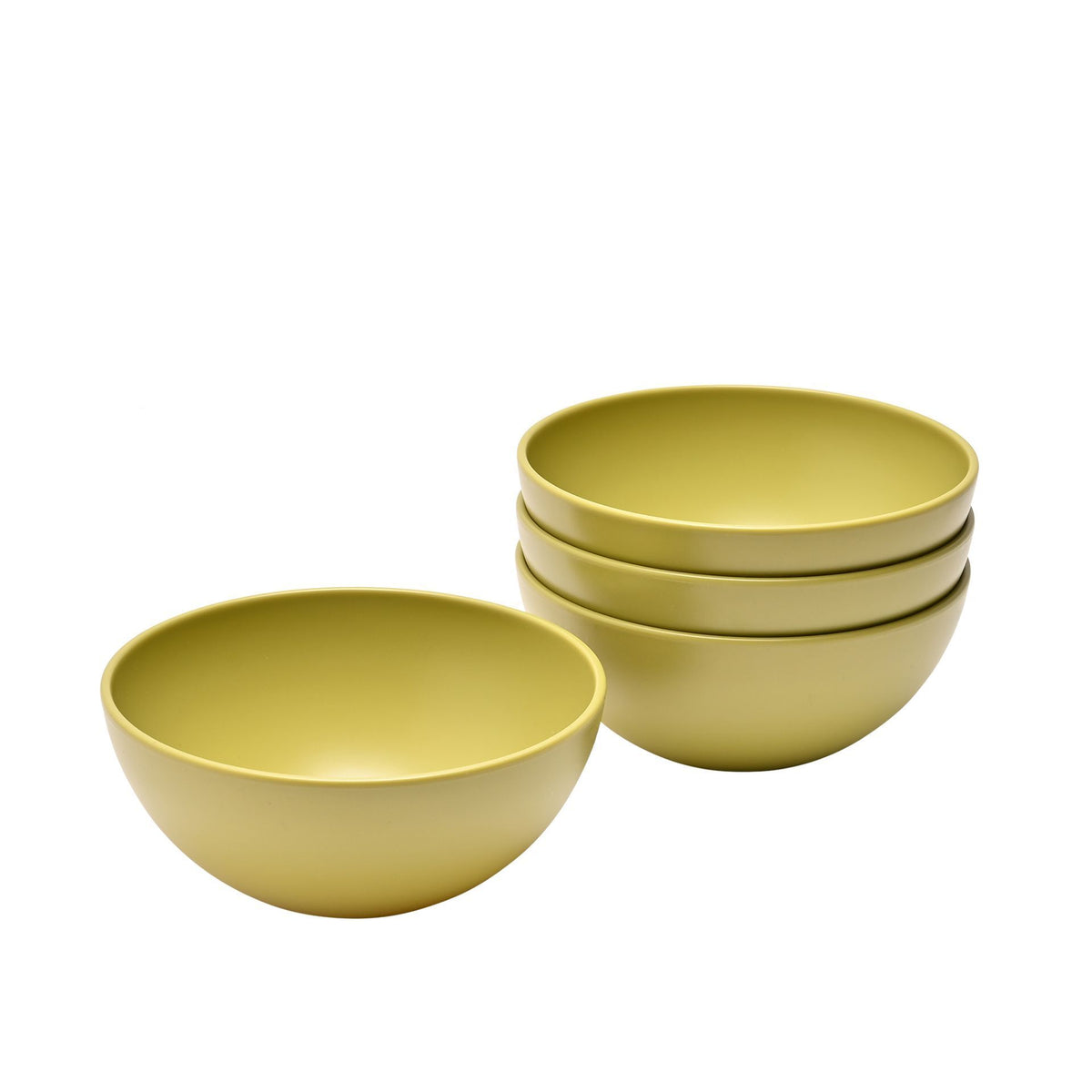 Country Living Set of 4 RPET Bowls - 15cm Olive Green