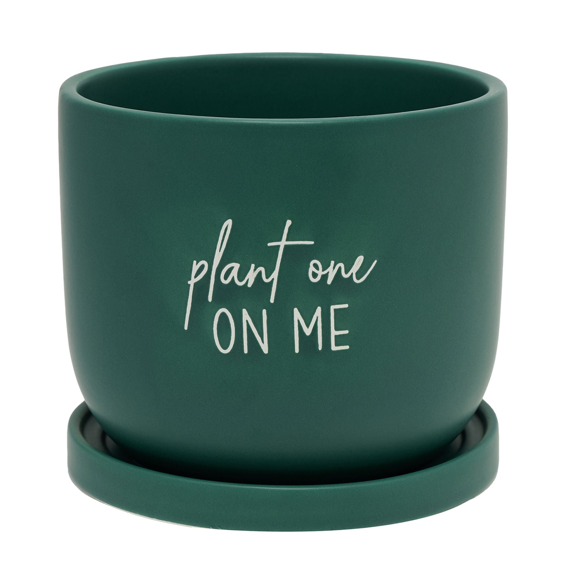 Country Living Ceramic Plant Pot - "Plant One On Me"