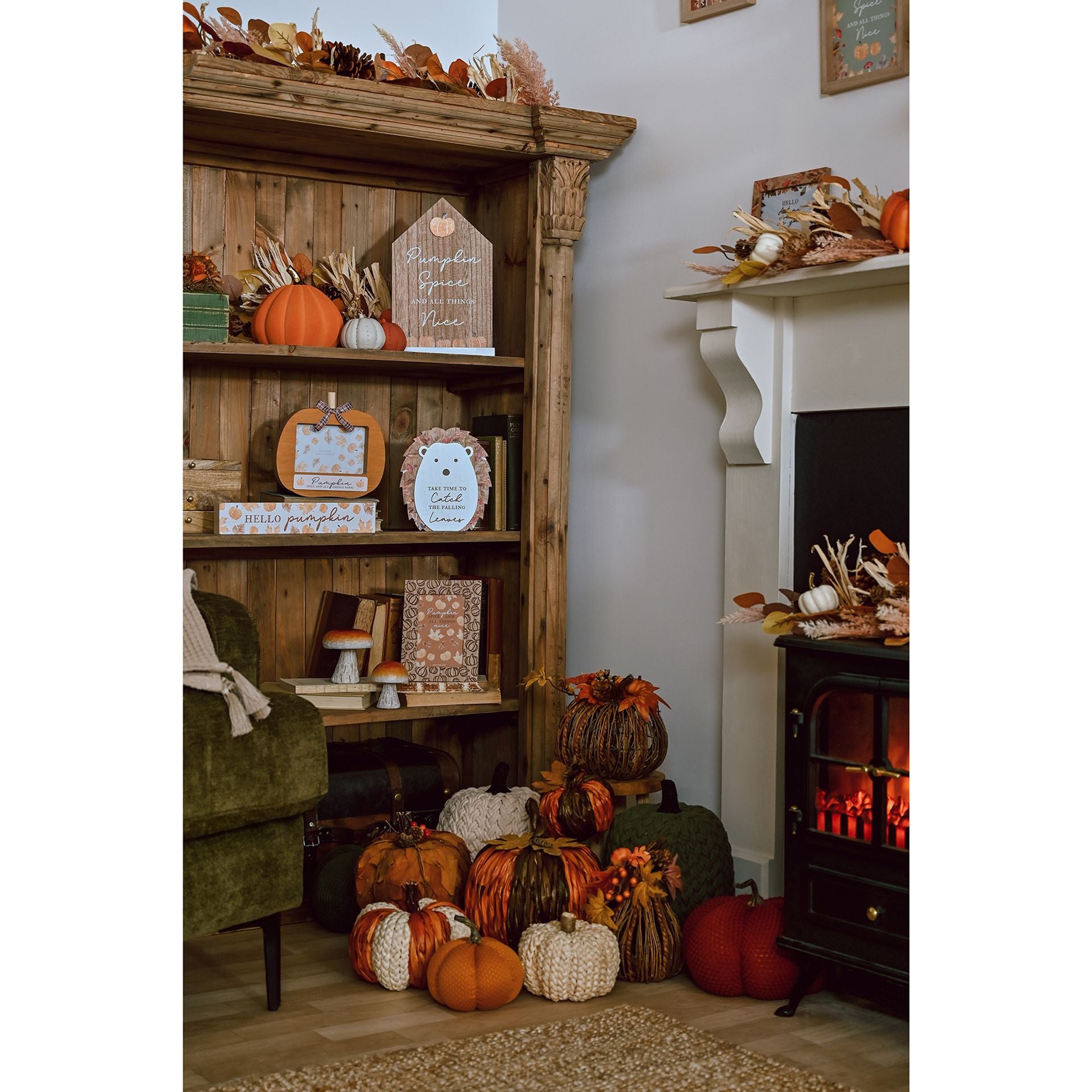 Country Living Pumpkin Doorstop Small - Orange