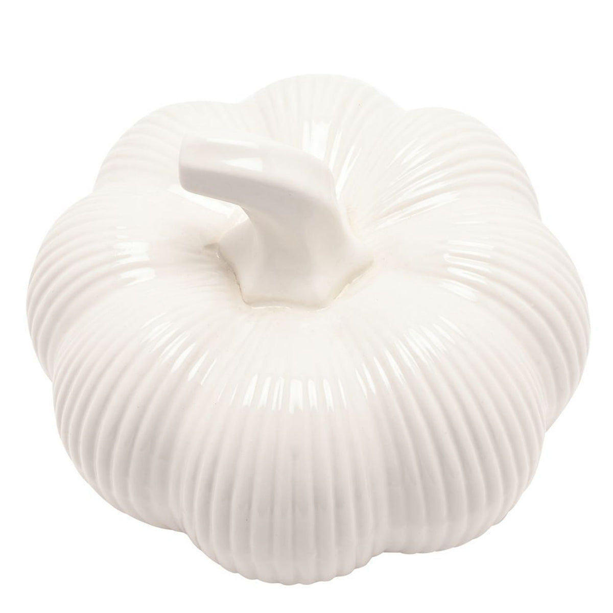 Country Living White Pumpkin Ornament