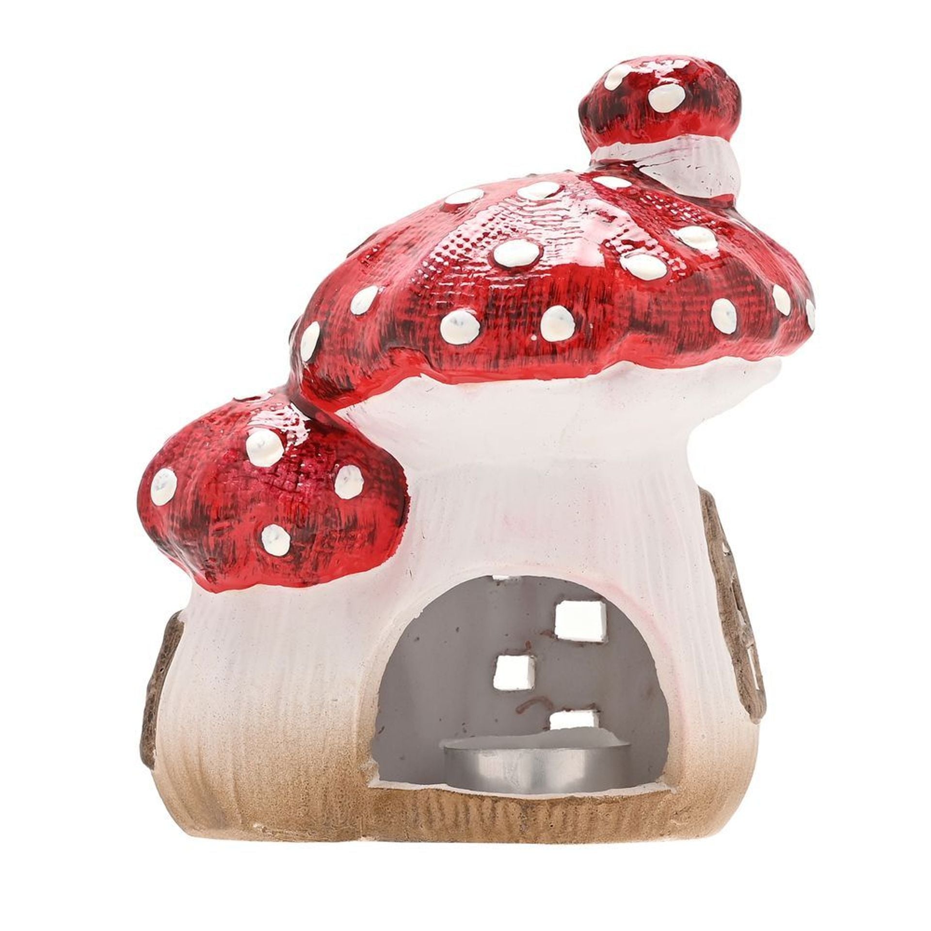 Country Living Multi Toadstool Cottage Candle Holder