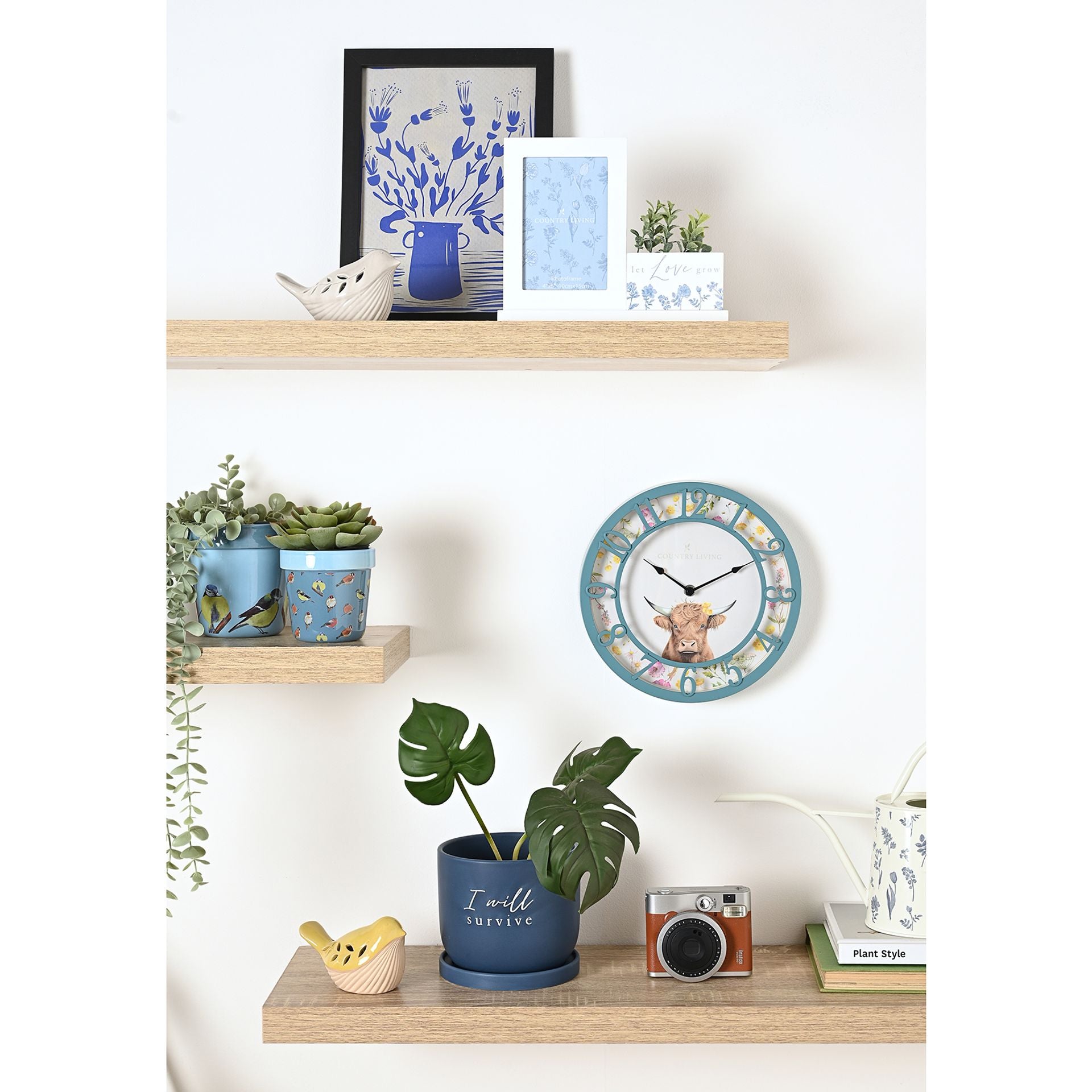 Country Living Set of 2 Planters - Birds