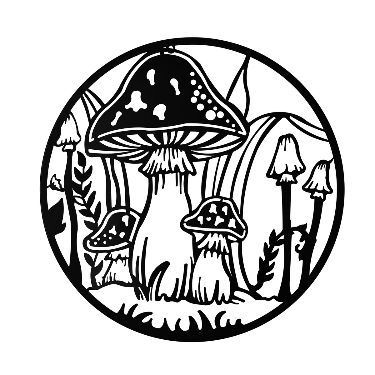 Country Living Metal Wall Art 60cm - Toadstool
