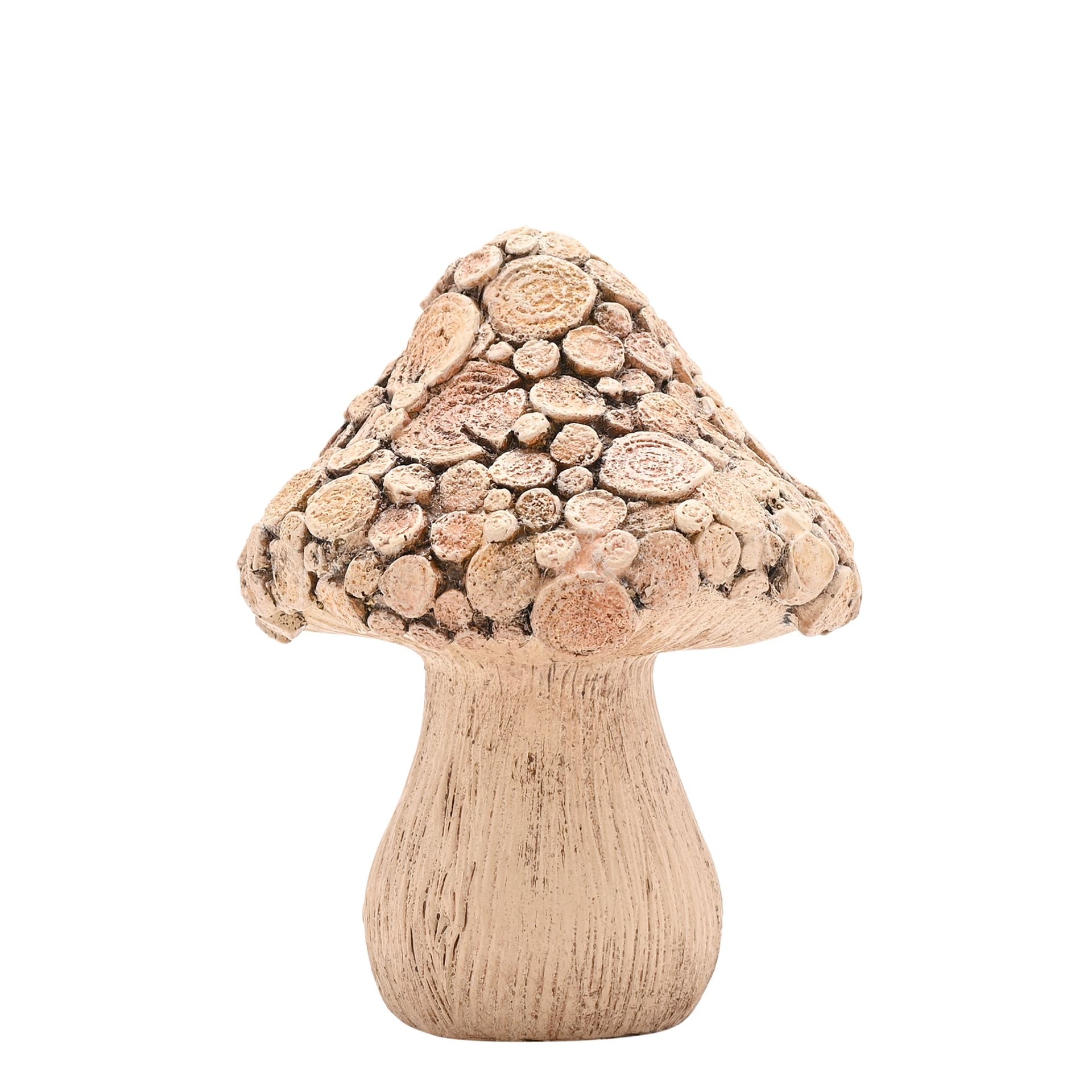 Country Living Wood Effect Mushroom - 16.5cm