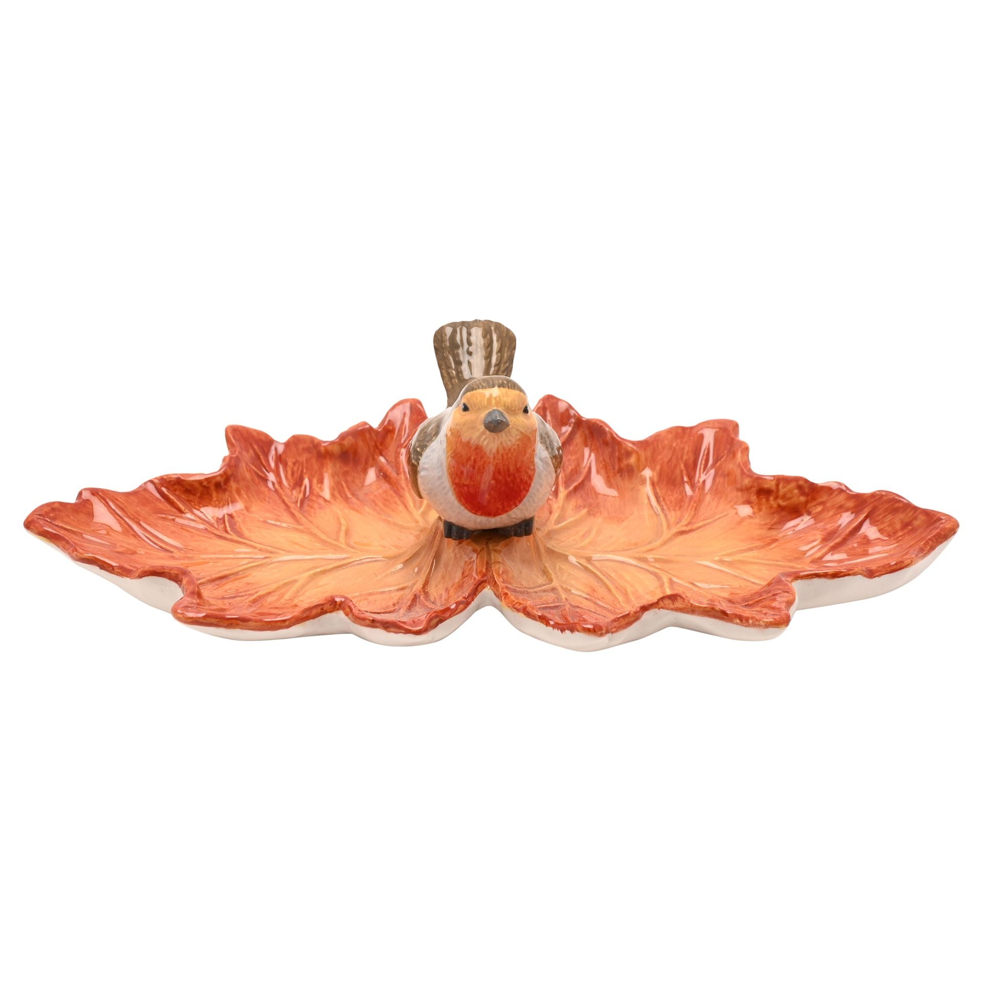 Country Living Robin On A Leaf Trinket Dish