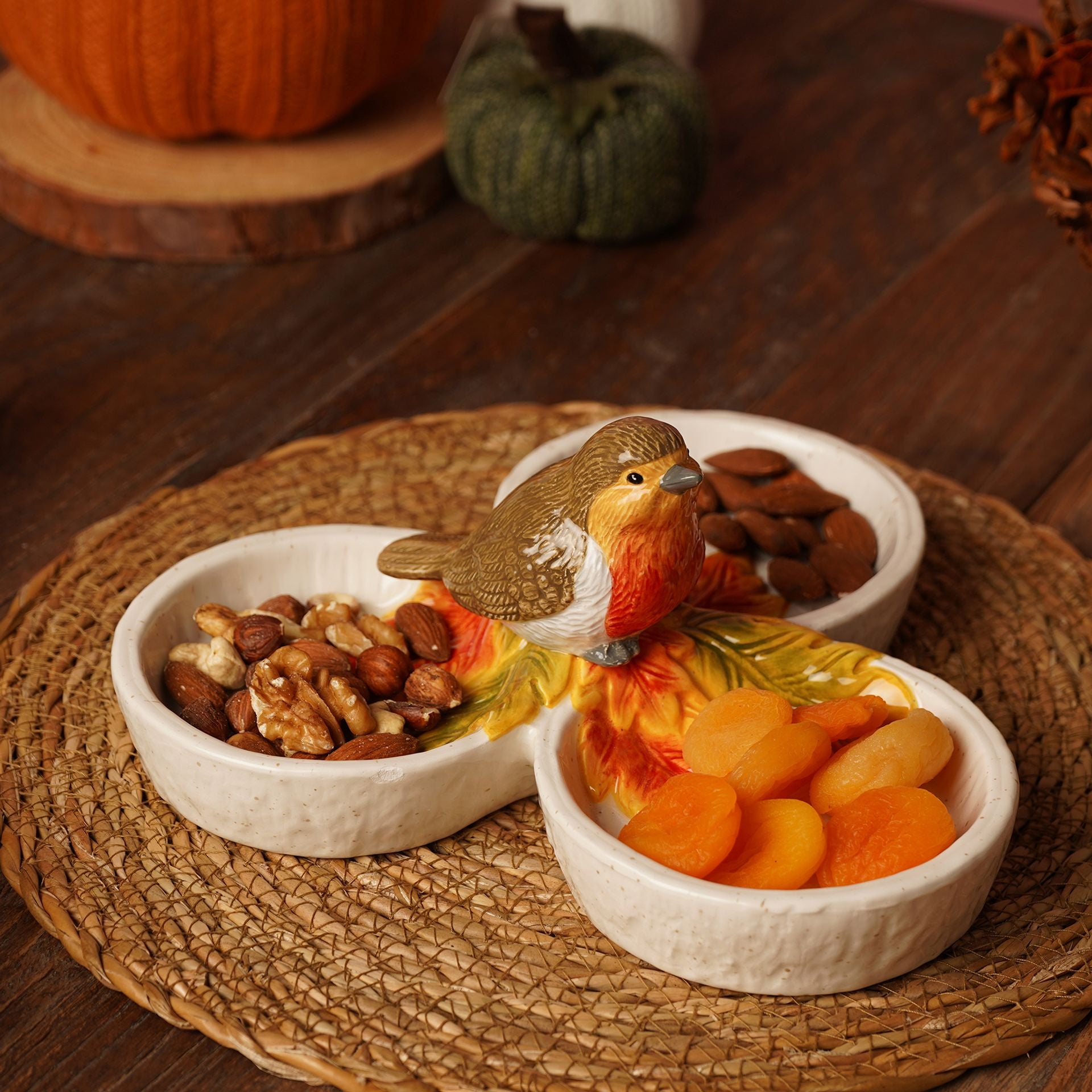 Country Living Robin Triple Dish Serving Tray