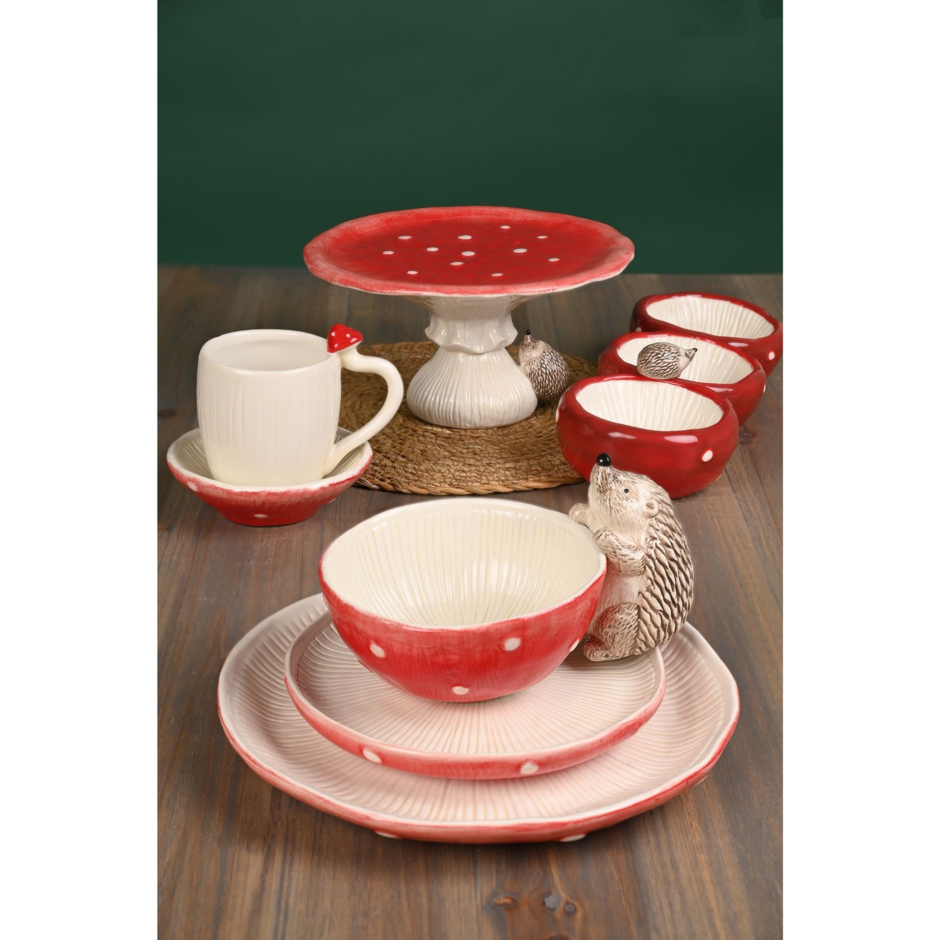 Country Living Toadstool Mug & Saucer