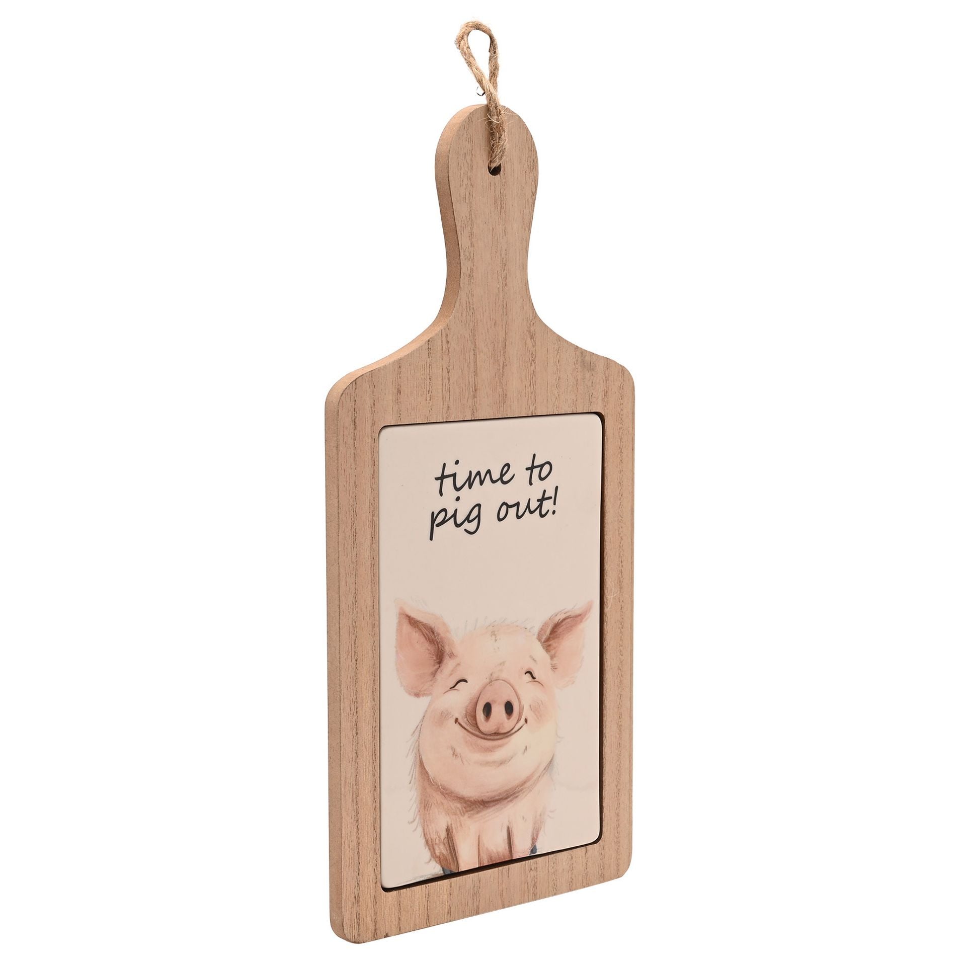 The Funny Farm Serving Board "Time To Pig Out"