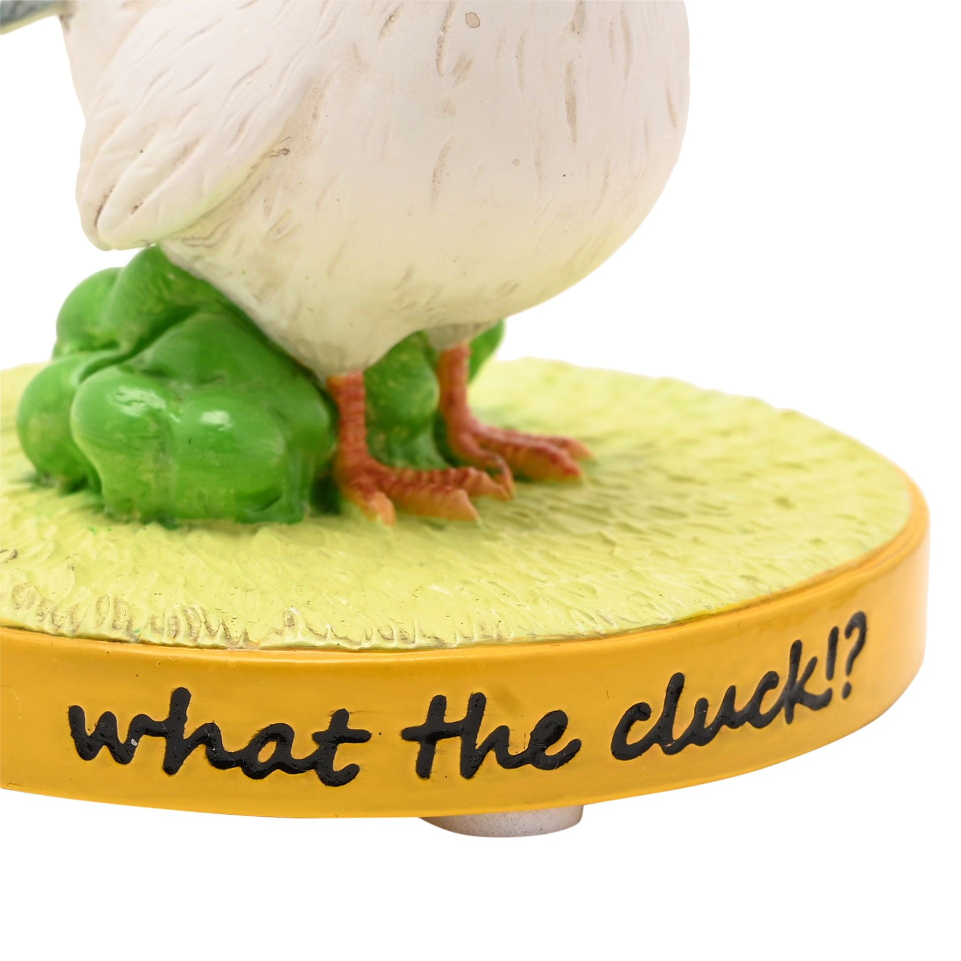 The Funny Farm Chicken Figurine "What The Cluck"