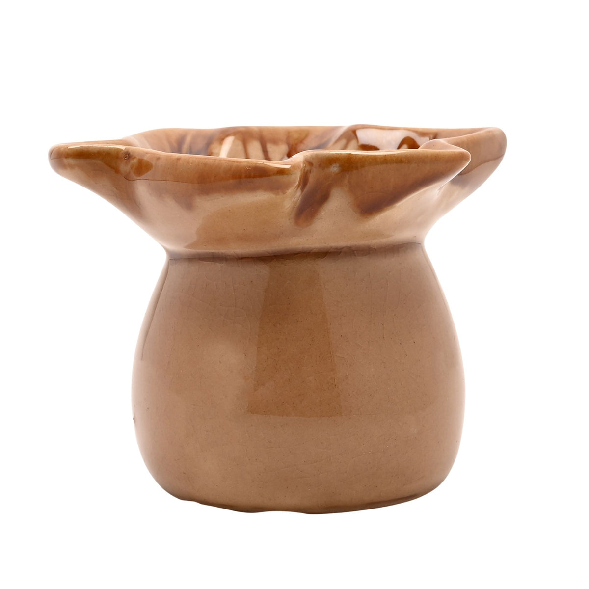 Country Living Autumn Leaf Ceramic Wax Melt Burner - Brown