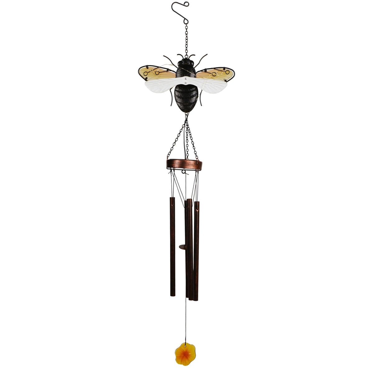 Country Living Solar Windchime - Bee 92cm