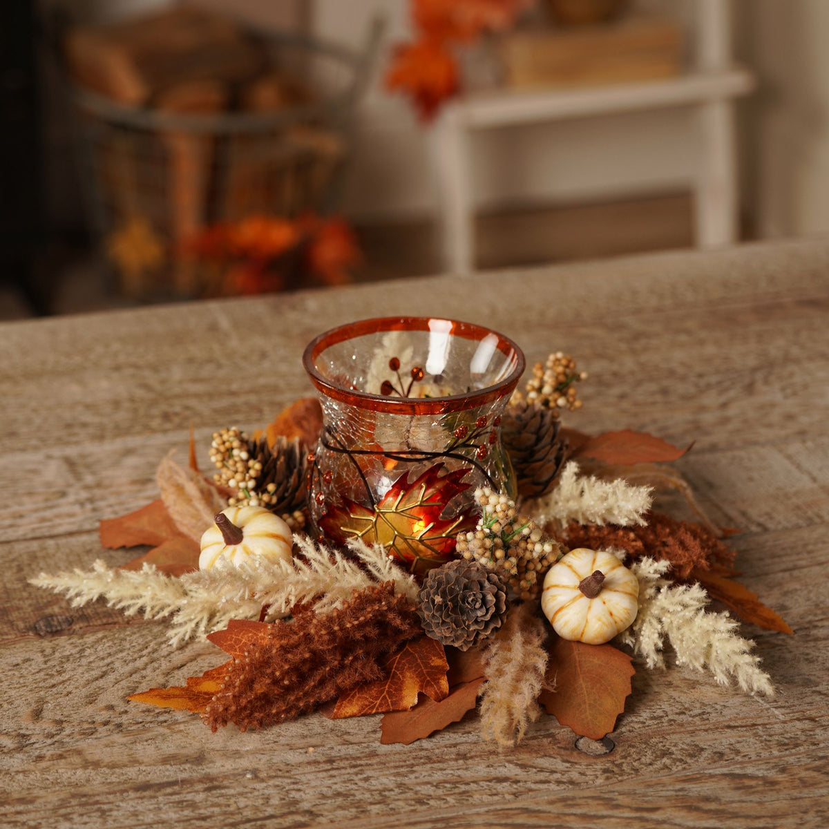 Country Living Neutral Autumn Mini Wreath