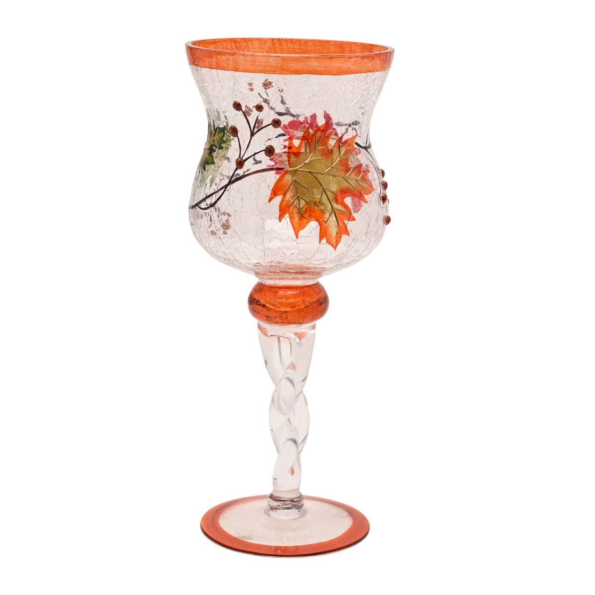 Country Living Autumn Leaf Candle Goblet - Large