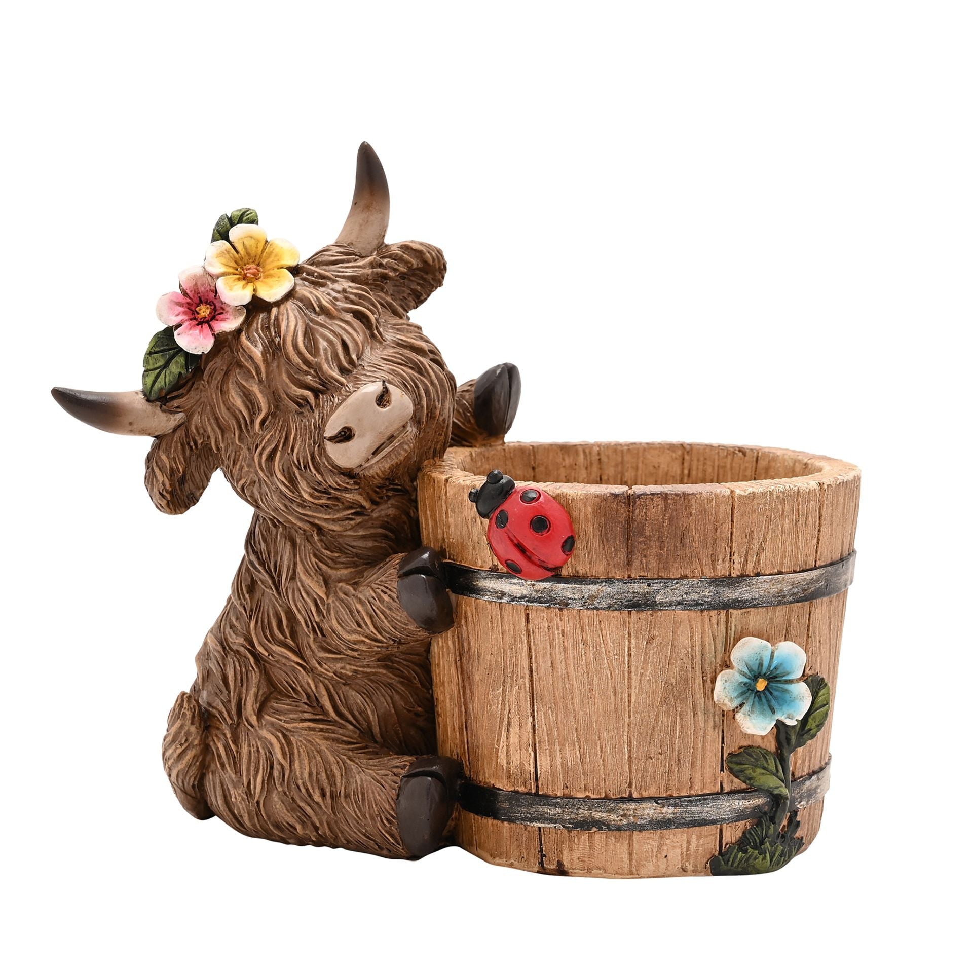 Country Living Highland Cow Planter