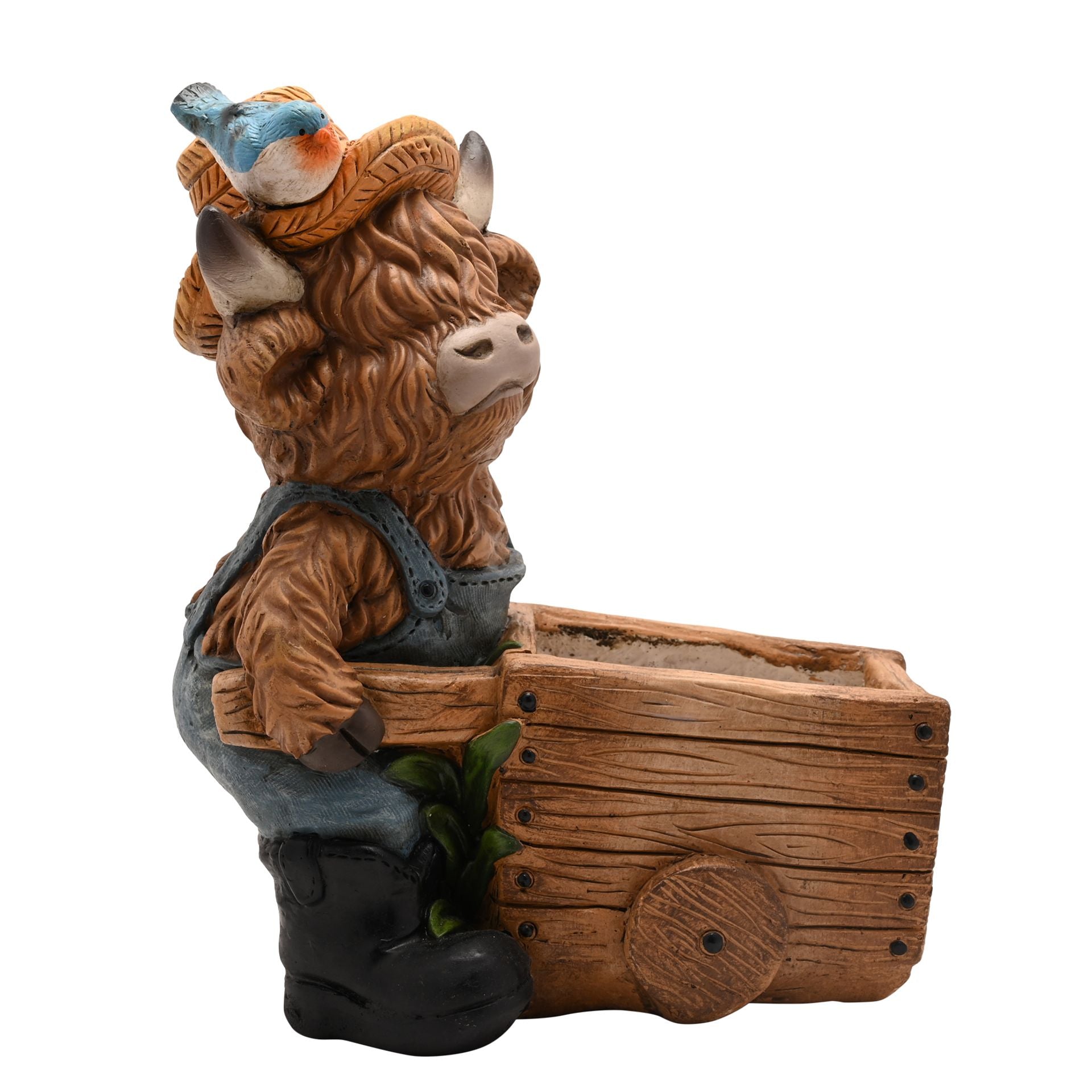 Country Living Highland Cow Outdoor Planter