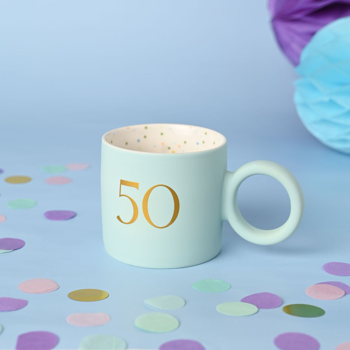 Confetti Mug Blue - 50