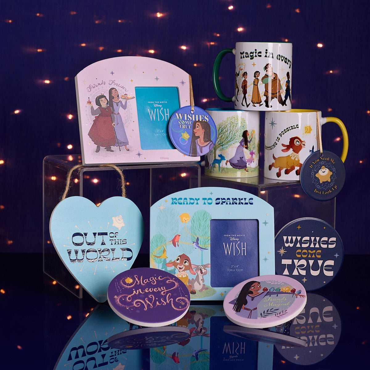 Disney Wish Ceramic Round Coaster - Friends Are Magical