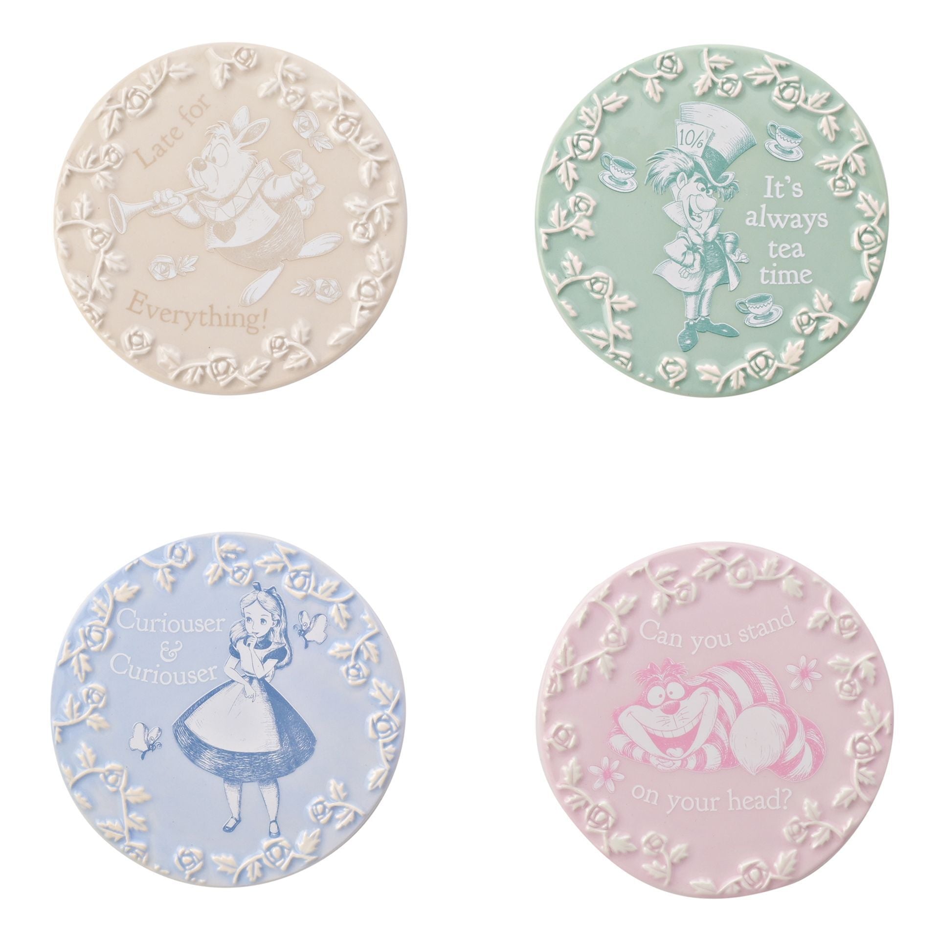 Disney Alice in Wonderland Set of 4 Coasters