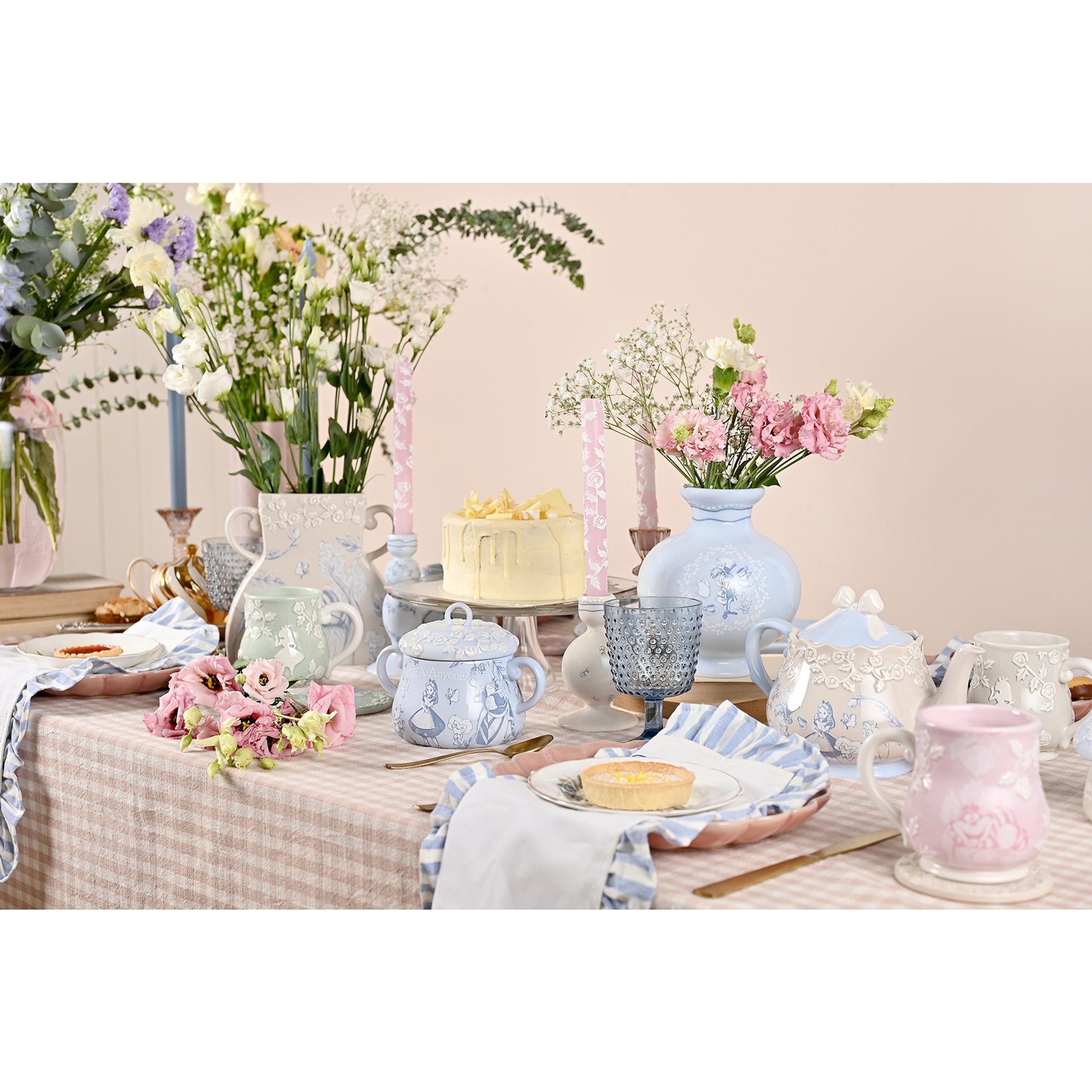 Disney Alice in Wonderland Set of 2 Taper Candle Holders