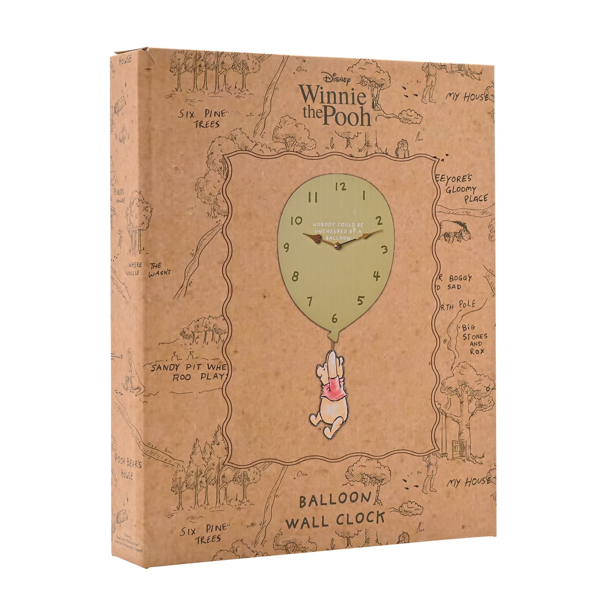 Disney Winnie The Pooh Balloon Wall Clock