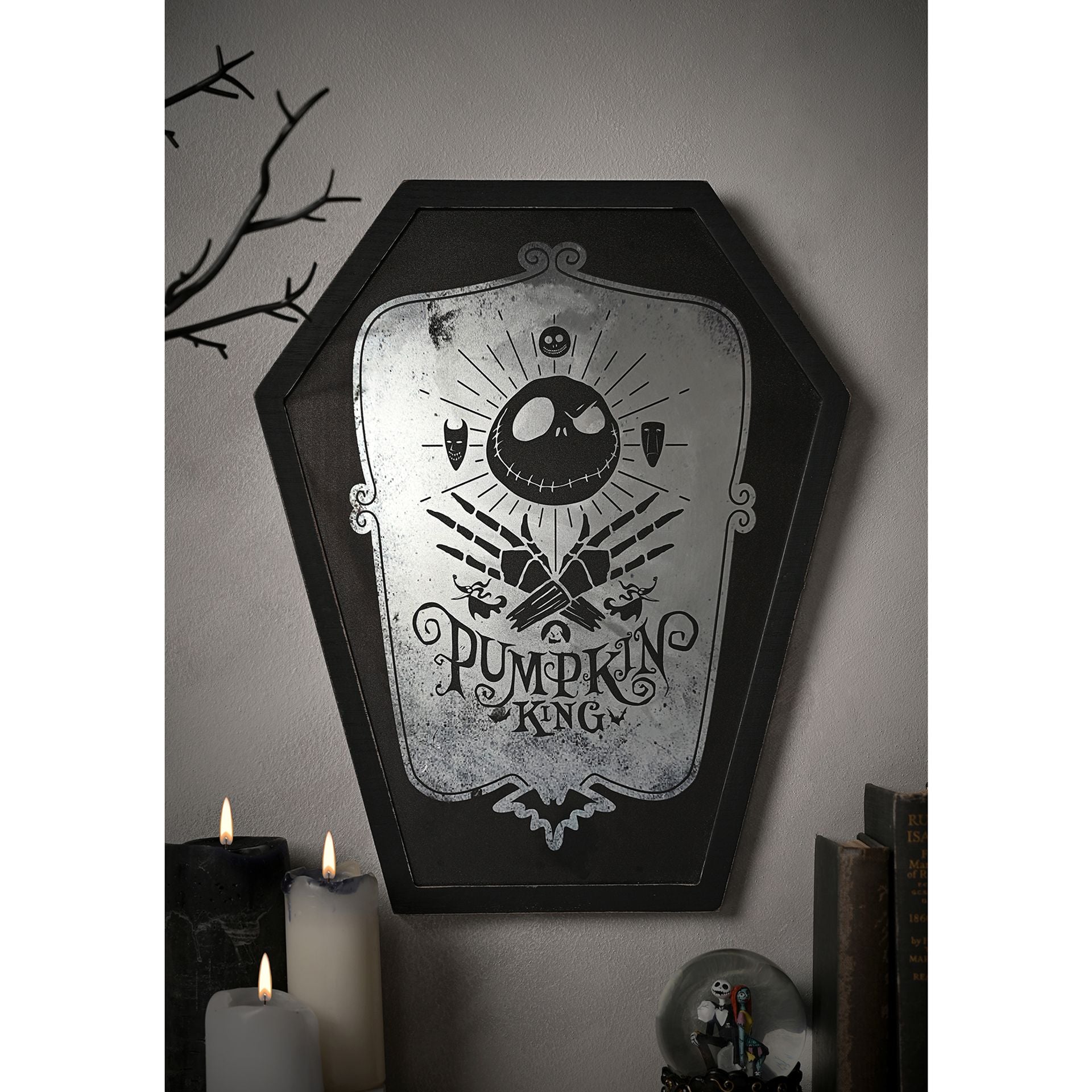 Disney Nightmare Before Christmas Mirrored Plaque - Pumpkin King