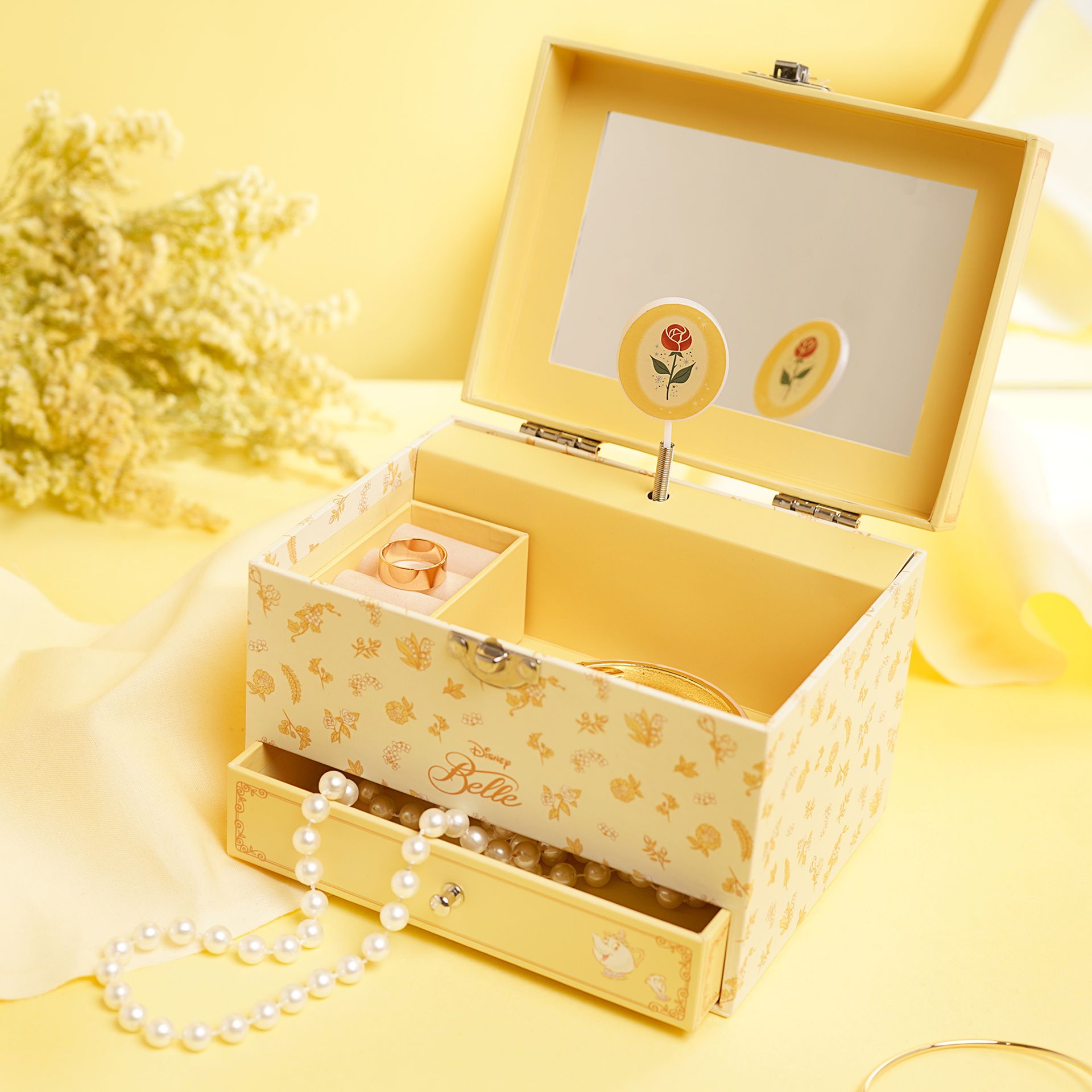 Disney Pastel Princess Musical Jewellery Box - Belle