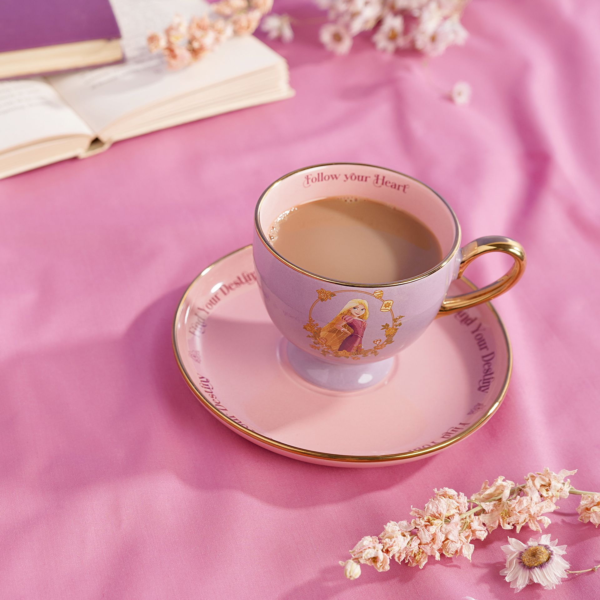 Disney Pastel Princess Tea Cup & Saucer - Rapunzel