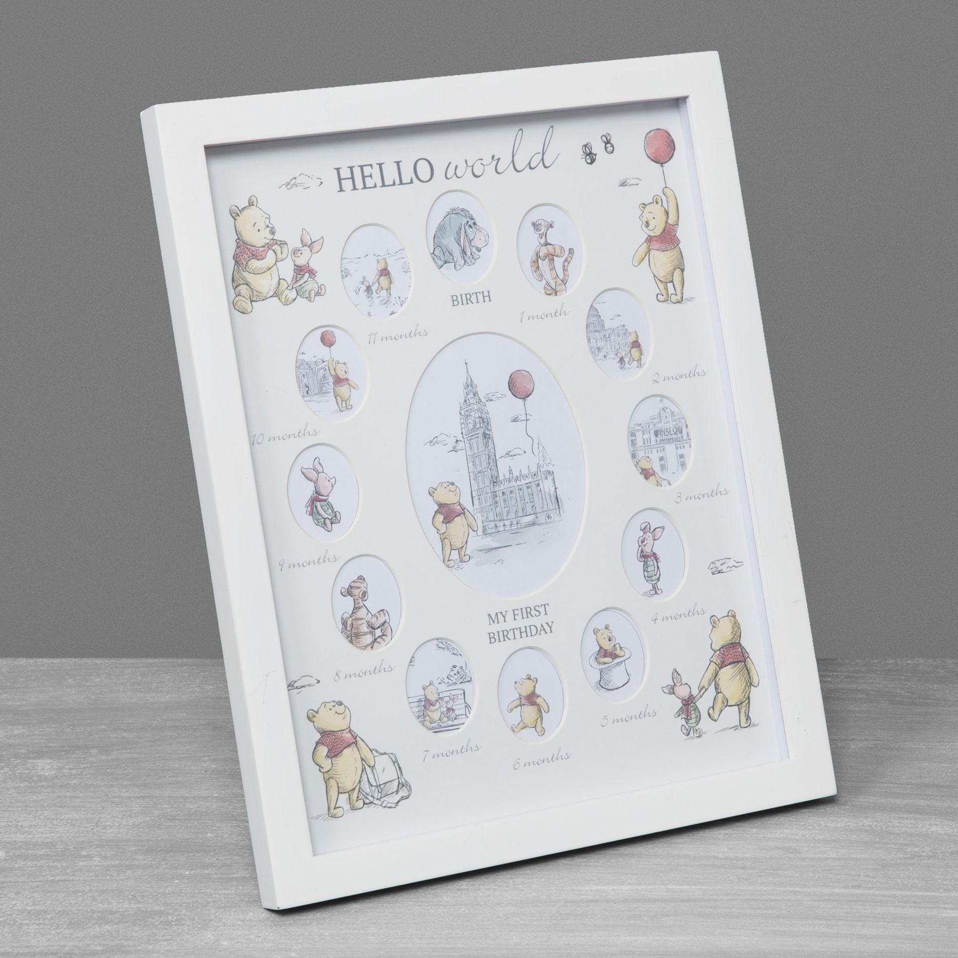 Disney Christopher Robin First Year Multi Aperture Frame