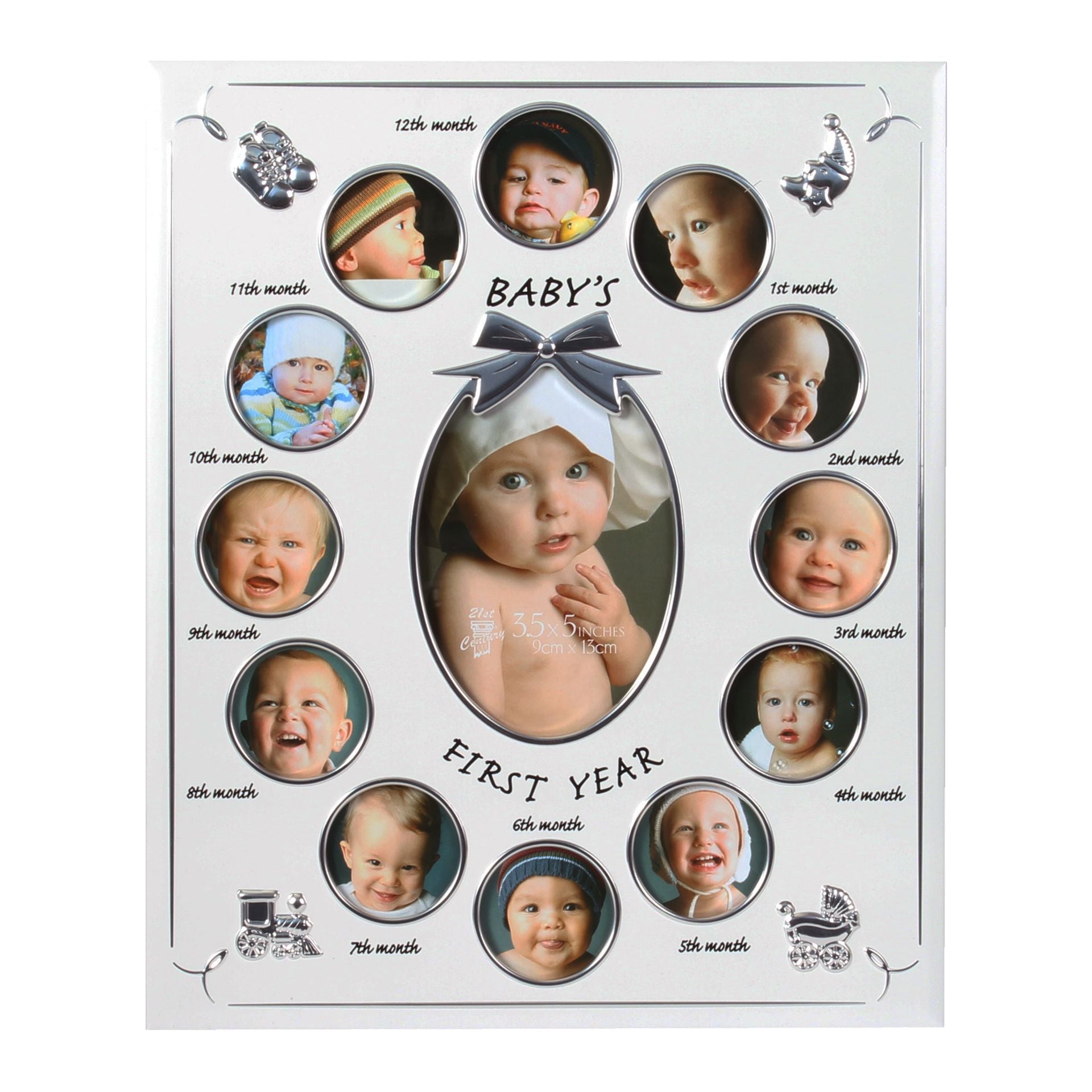 Photo Frame 2 Tone Al Sat/Shy Babys 1st year 12 insert