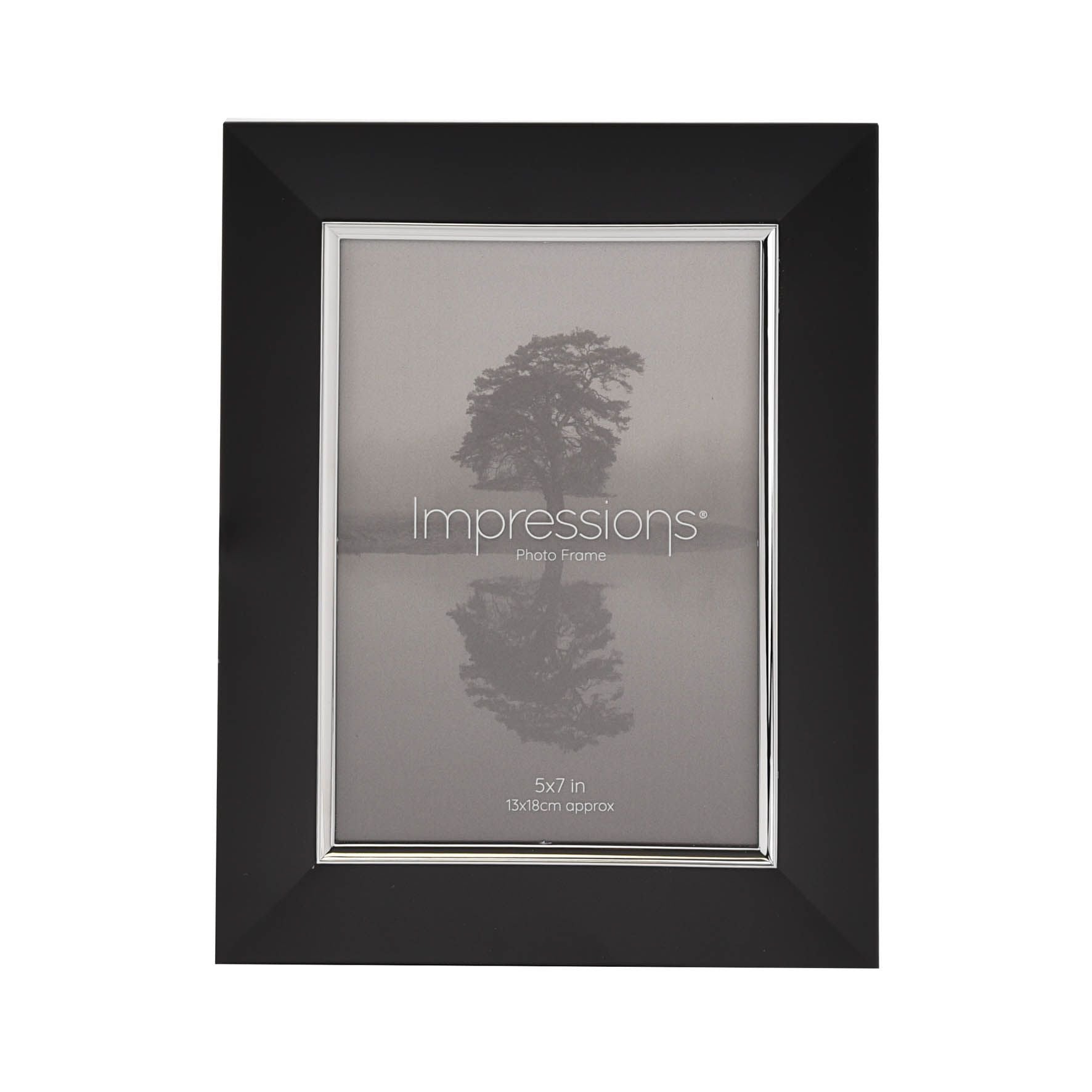 Impressions Black & Silver Aluminium Frame 5" x 7"