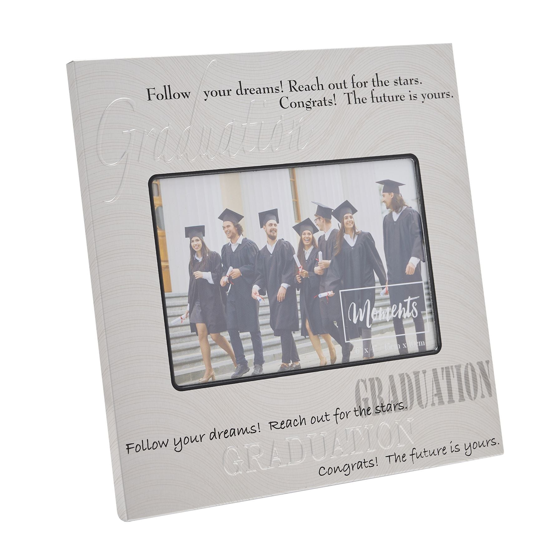 Graduation Frame Aluminium Satin embossed 6" x 4"
