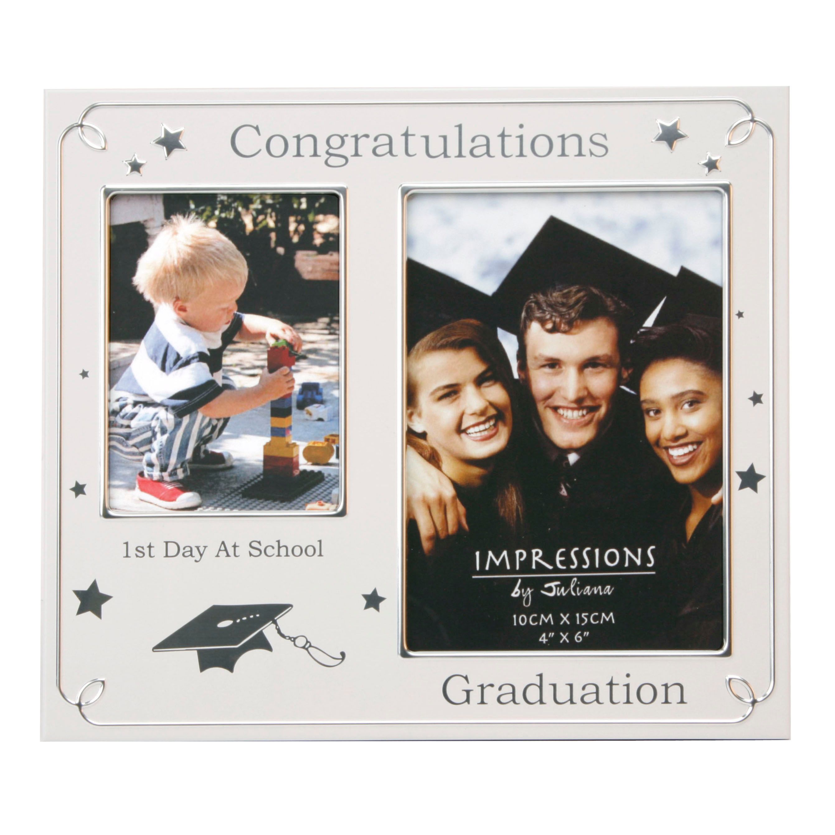 2 Tone Aluminium 1st Day at School/Graduation P/Frame