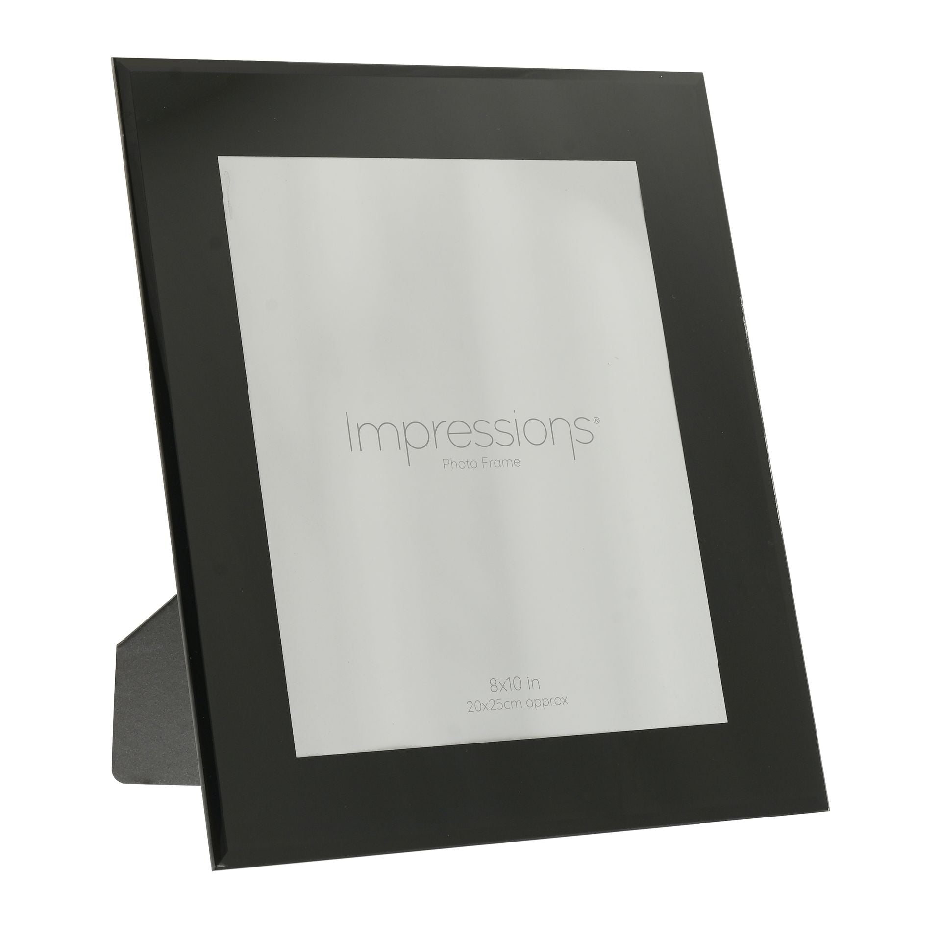 Photo Frame Black Glass Plain Design 8" x 10"