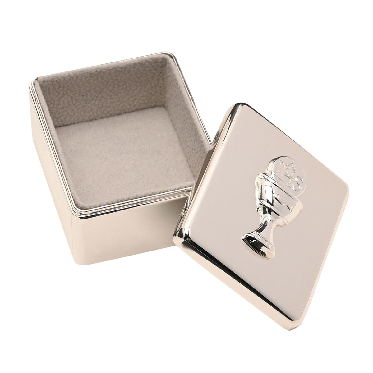 Faith & Hope Communion Keepsake Box Silver Chalice