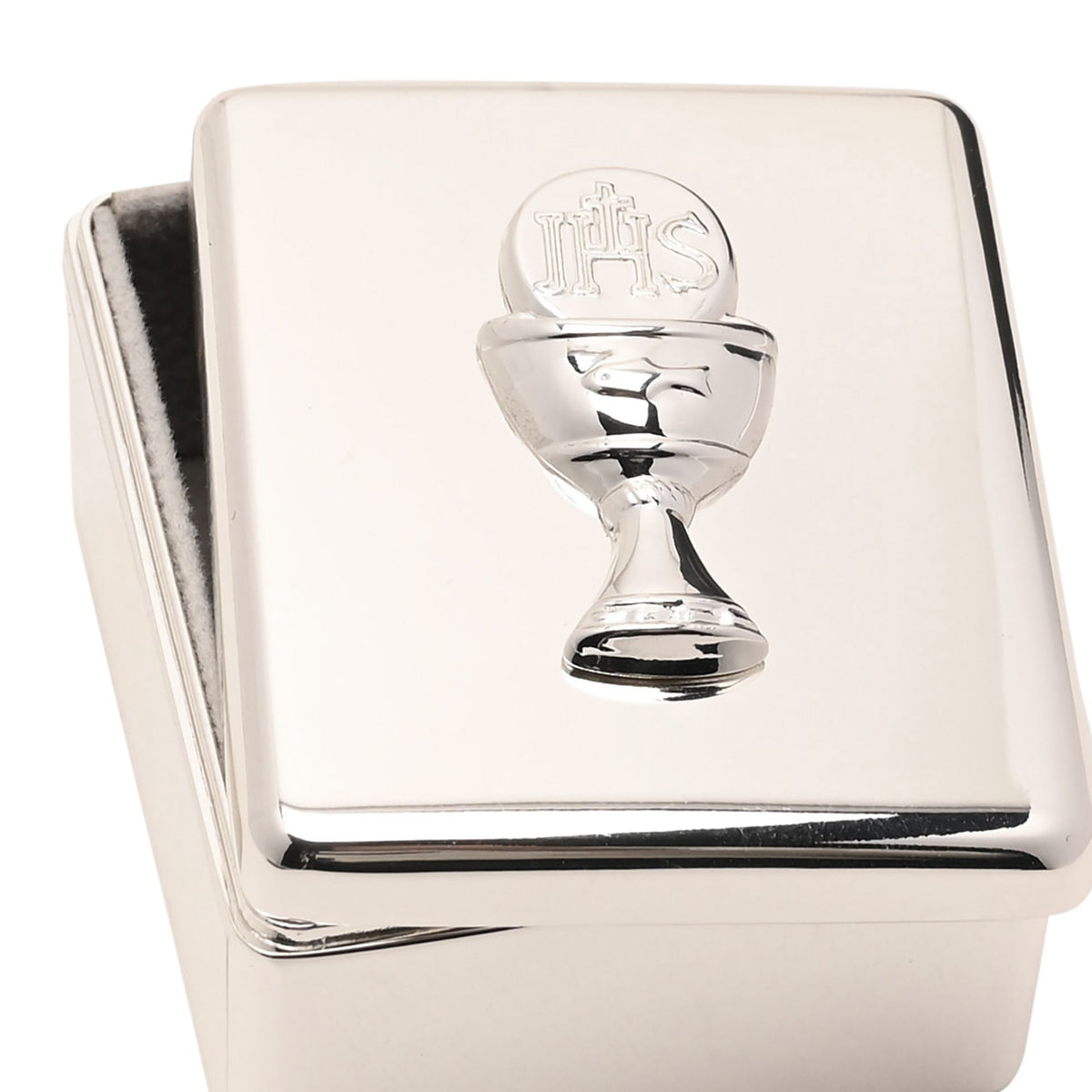 Faith & Hope Communion Keepsake Box Silver Chalice