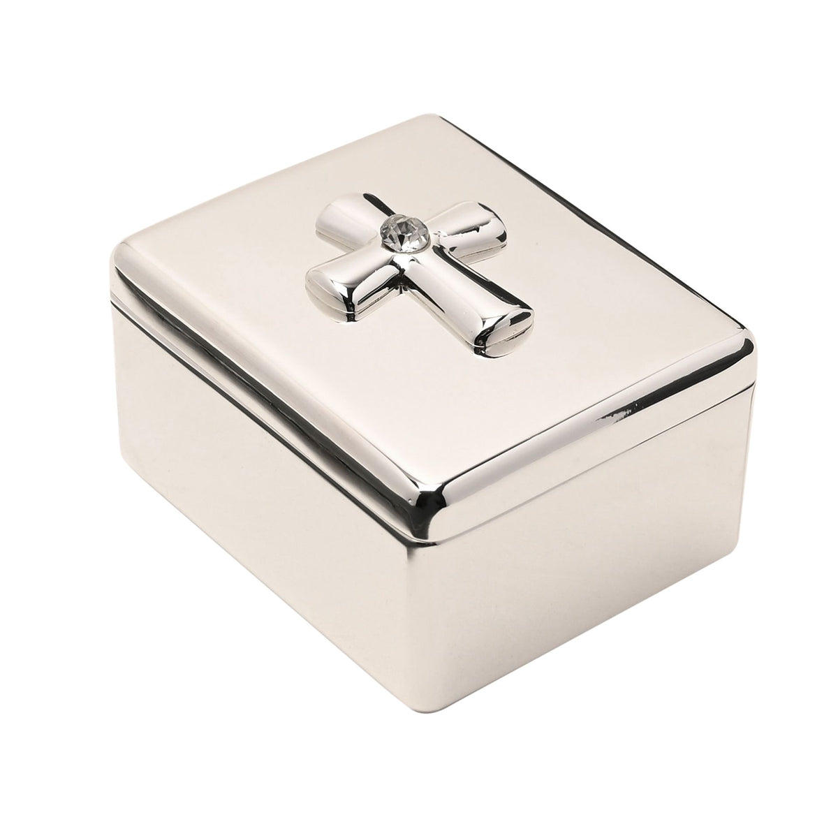 Faith & Hope Keepsake Box Silver Cross