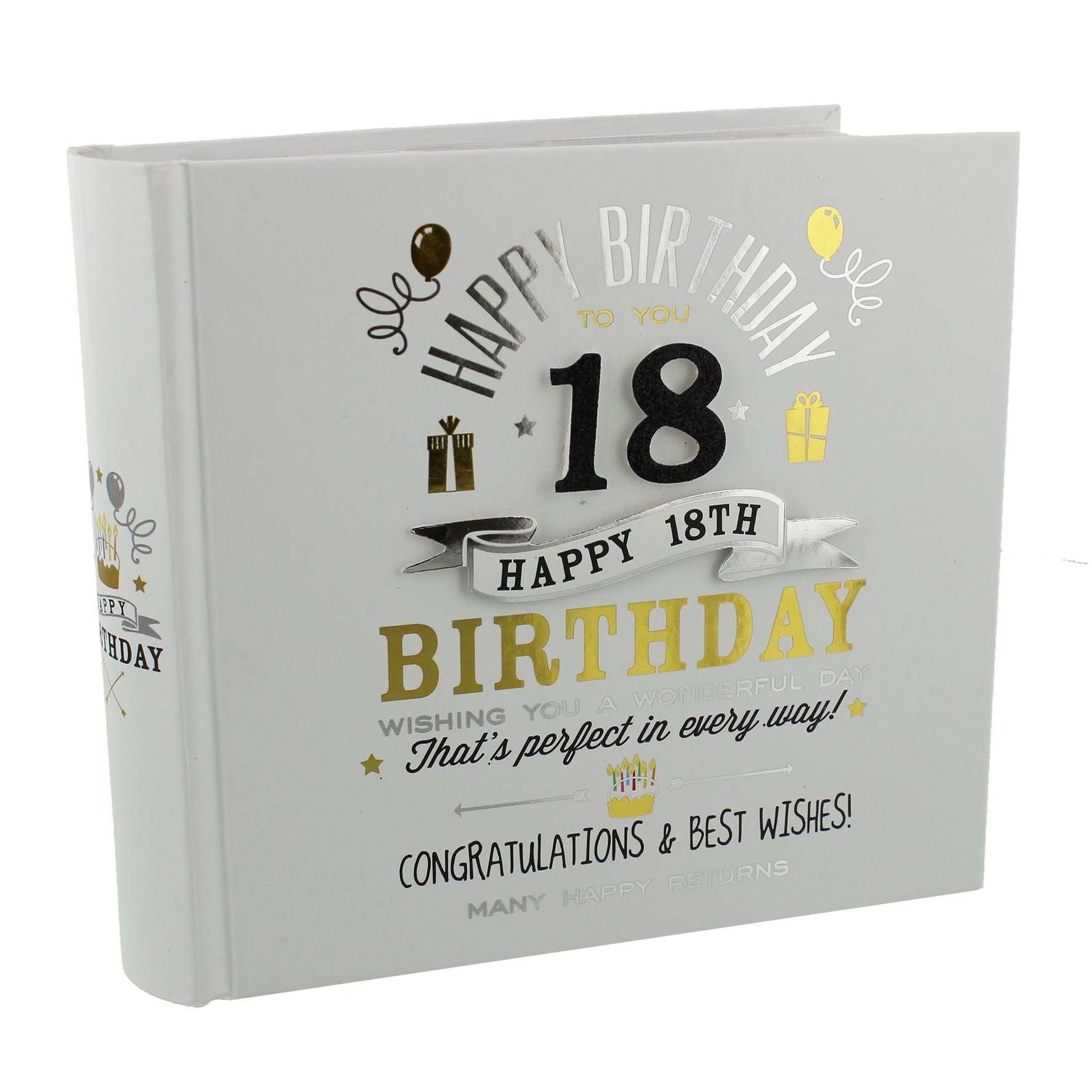 Milestones Birthday Boy Photo Album 4x6 - 18th