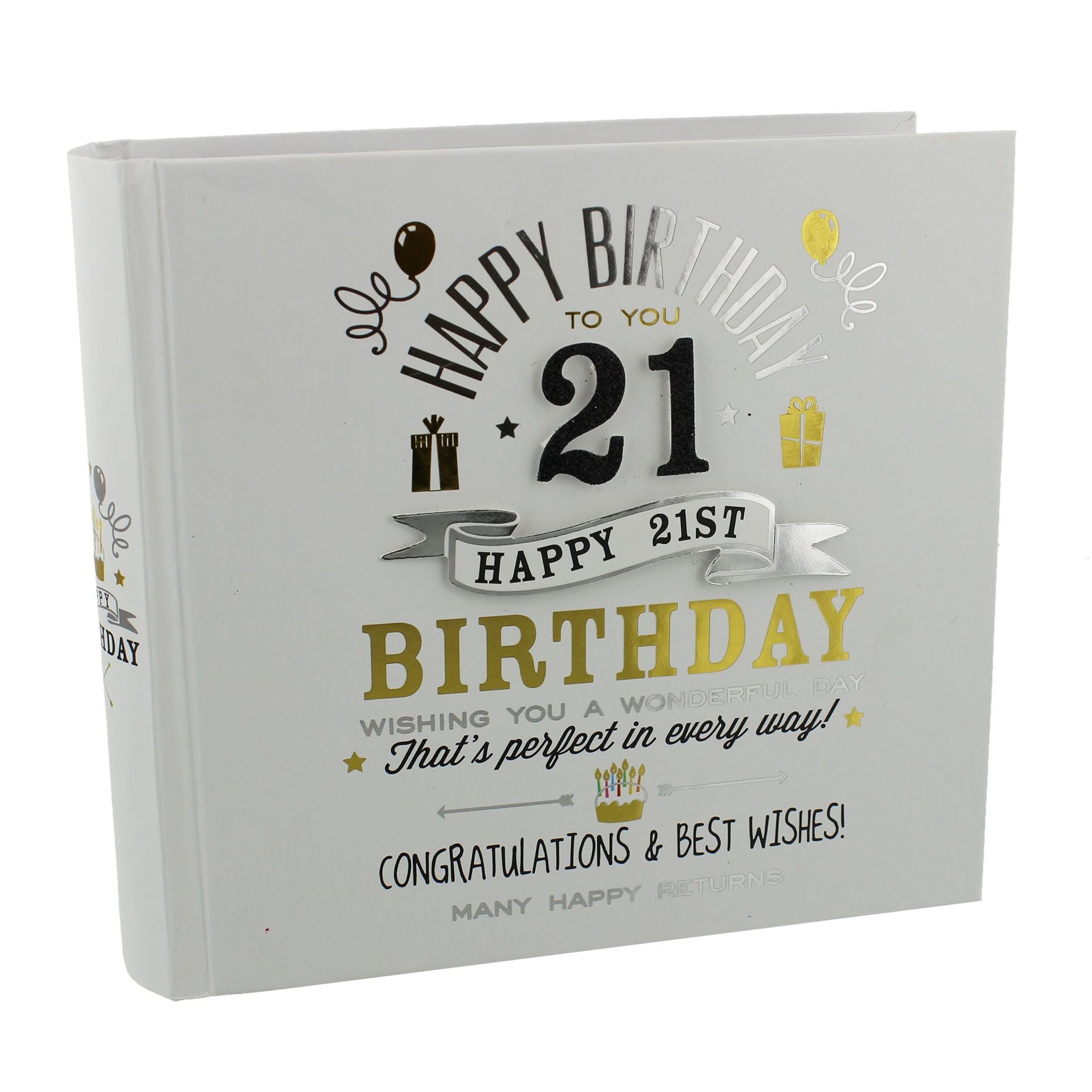 Milestones Birthday Boy Photo Album 4"x6" - 21st