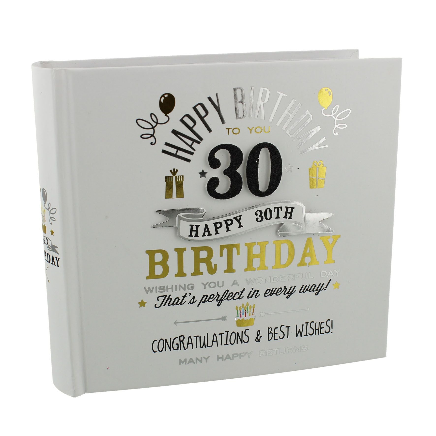 Milestones Birthday Boy Photo Album 4"x6" - 30th