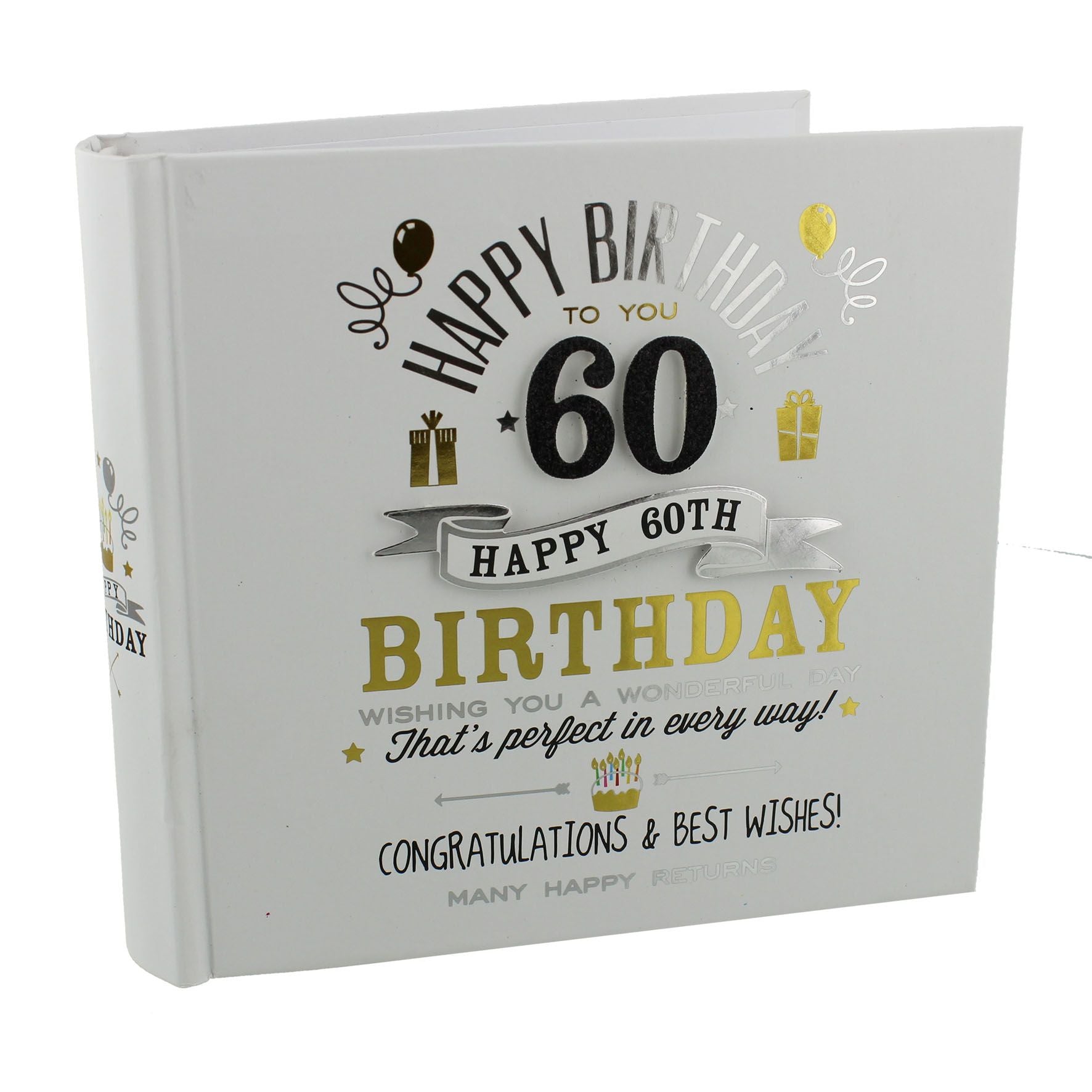 Milestones Birthday Boy Photo Album 4"x6" - 60th