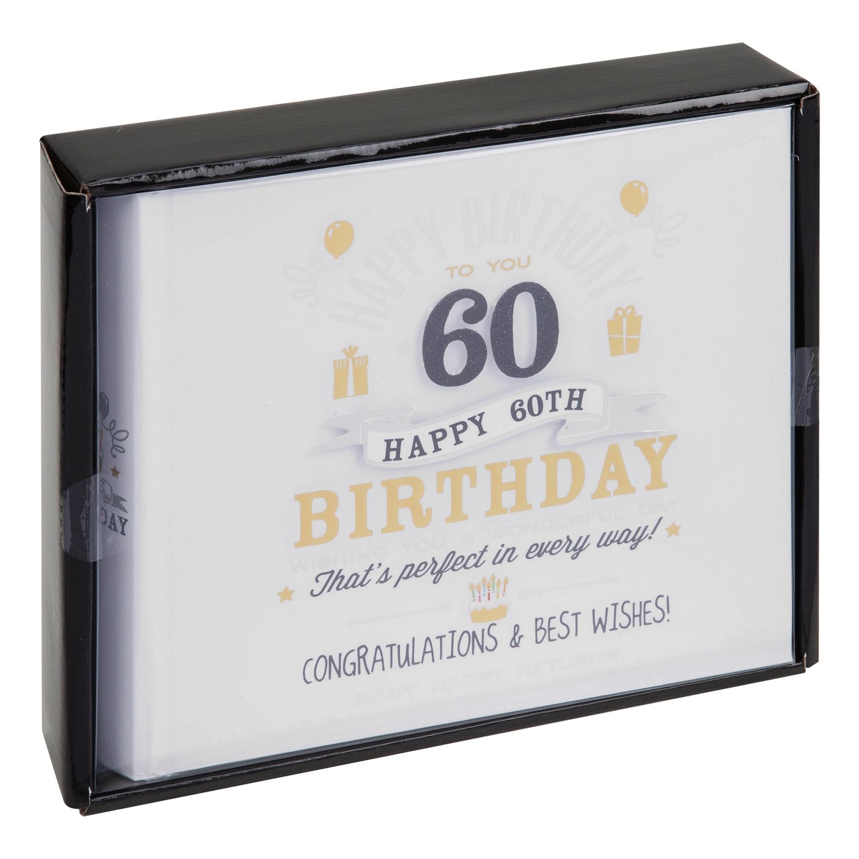 Milestones Birthday Boy Photo Album 4"x6" - 60th