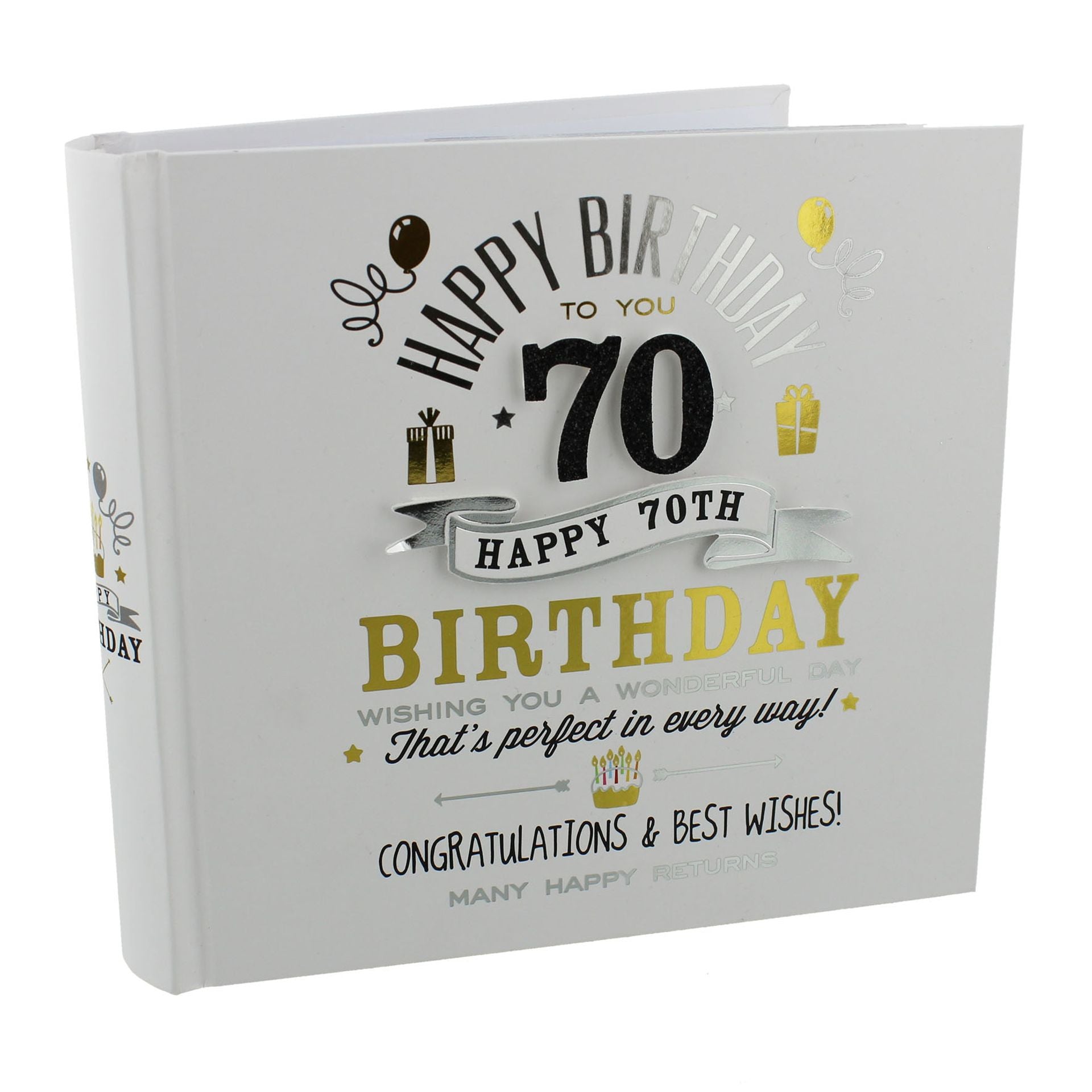 Milestones Birthday Boy Photo Album 4" x 6" - 70th