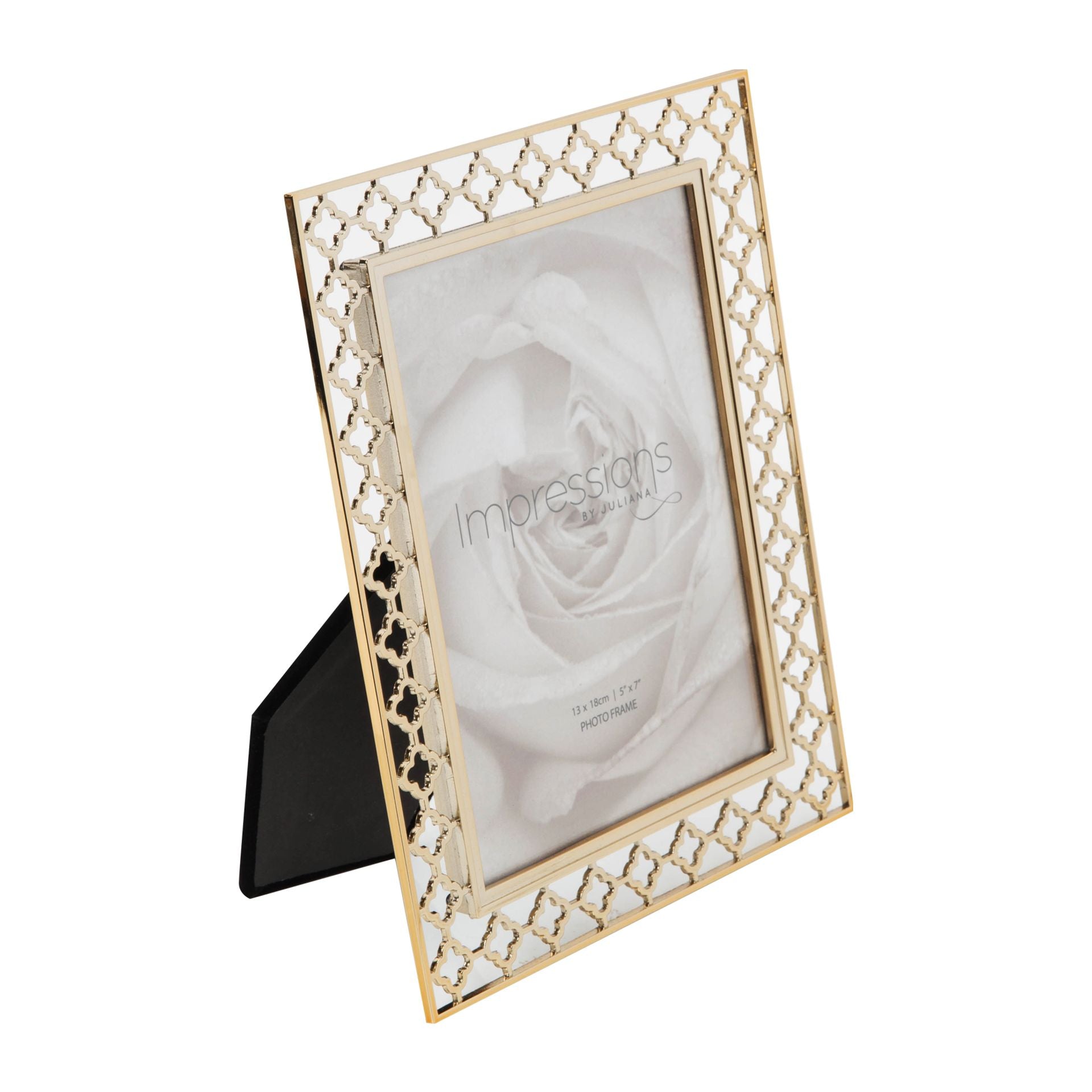 Lattice Cut Metal Photo Frame - 5" x 7"