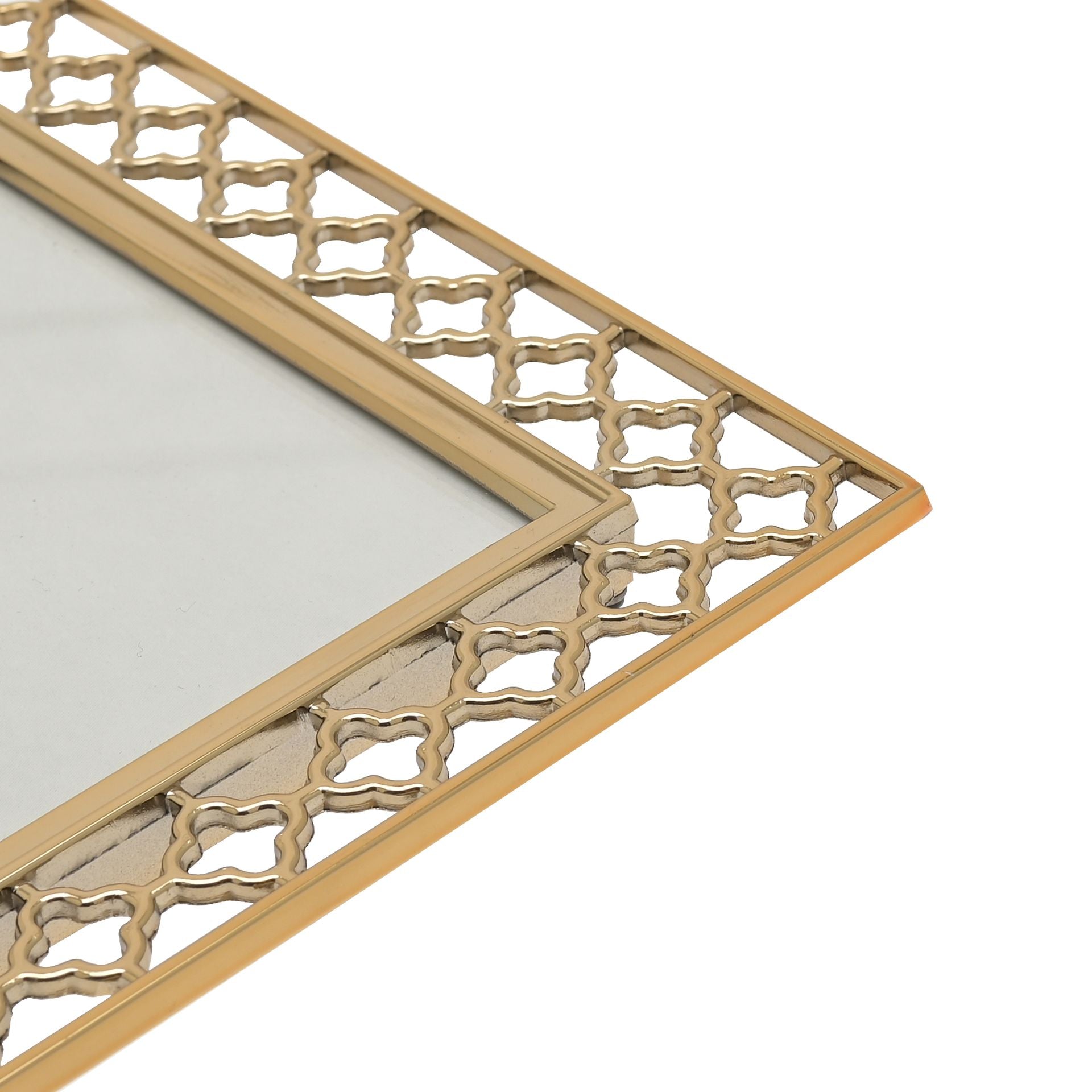 Lattice Cut Metal Photo Frame - 5" x 7"