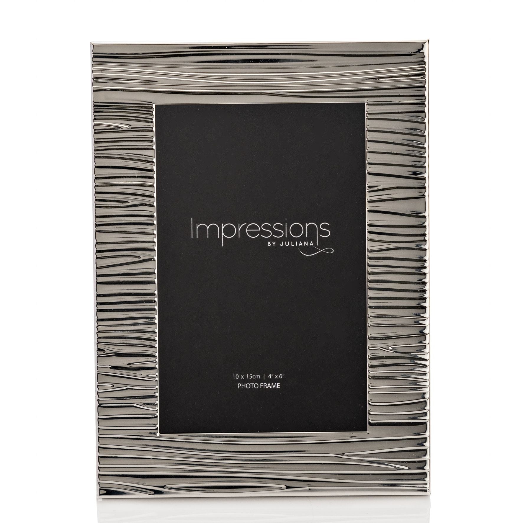 Impressions Ripple Texture Silverplated Frame 4" x 6"