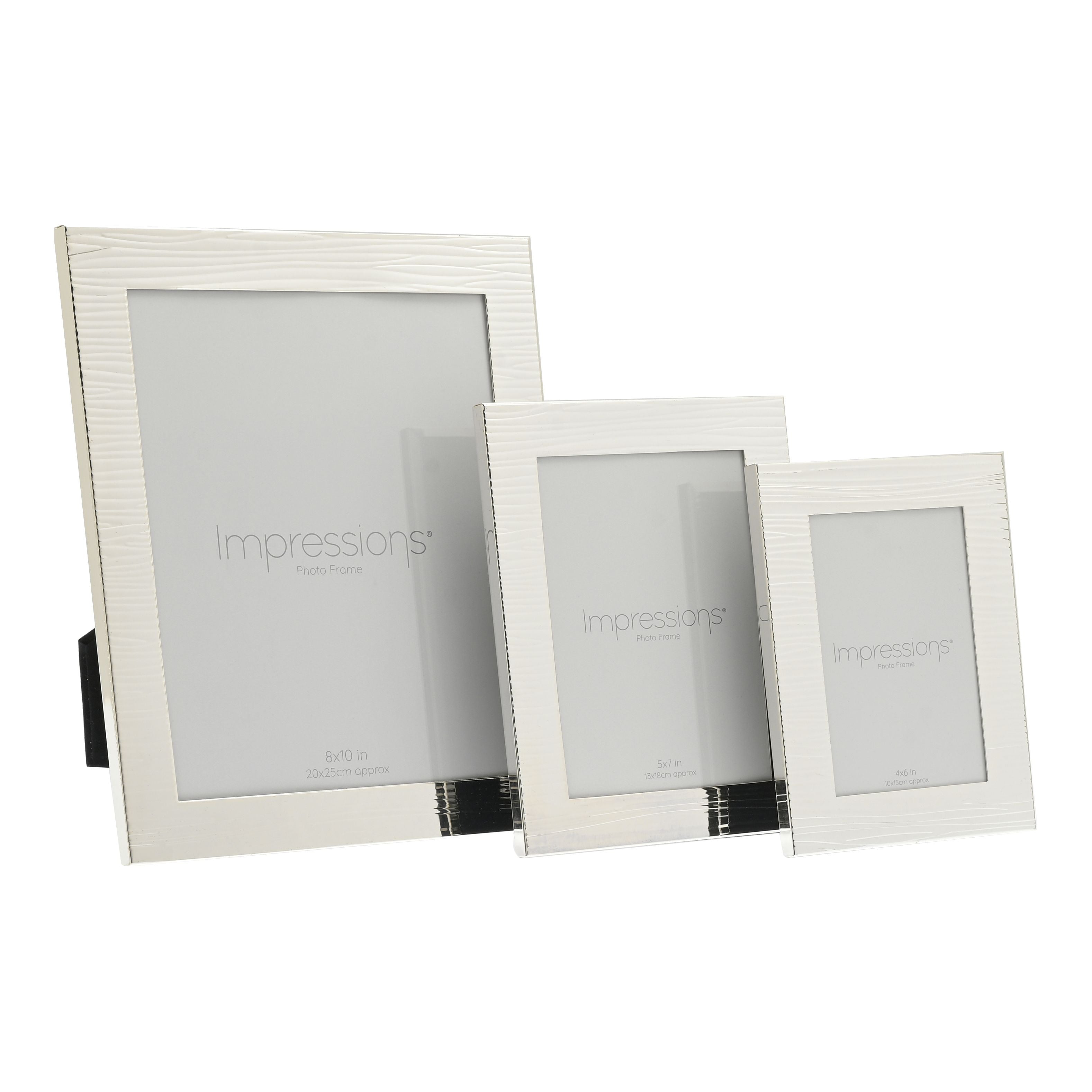 Impressions Ripple Texture Silverplated Frame 4" x 6"